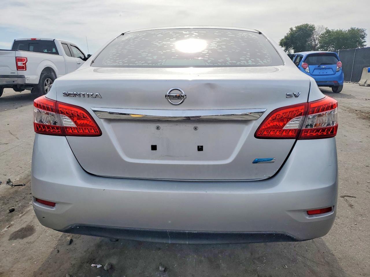2014 Nissan Sentra Sv Silver vin: 3N1AB7AP6EY208175