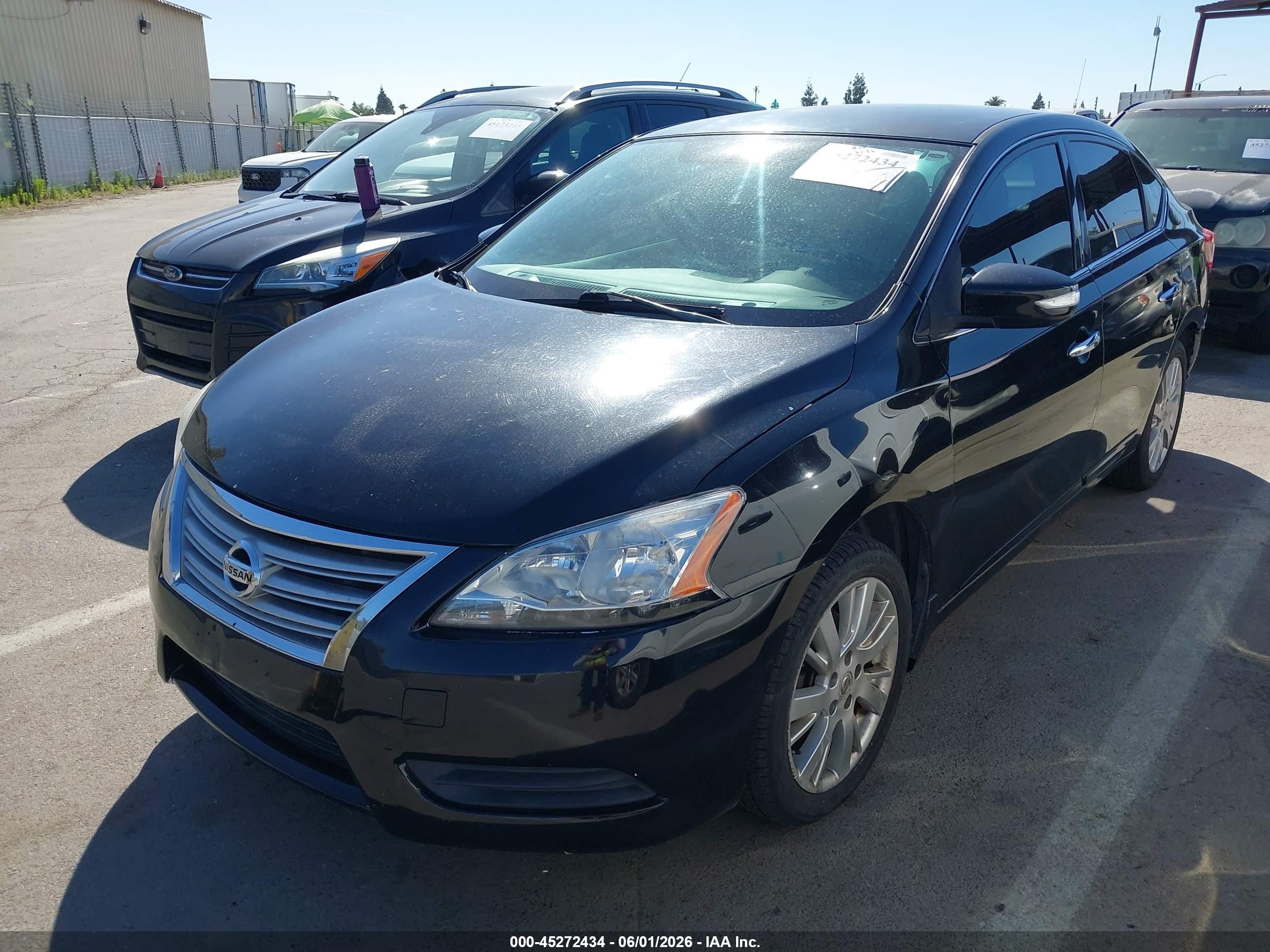 2014 Nissan Sentra Sl Black vin: 3N1AB7AP6EY212288