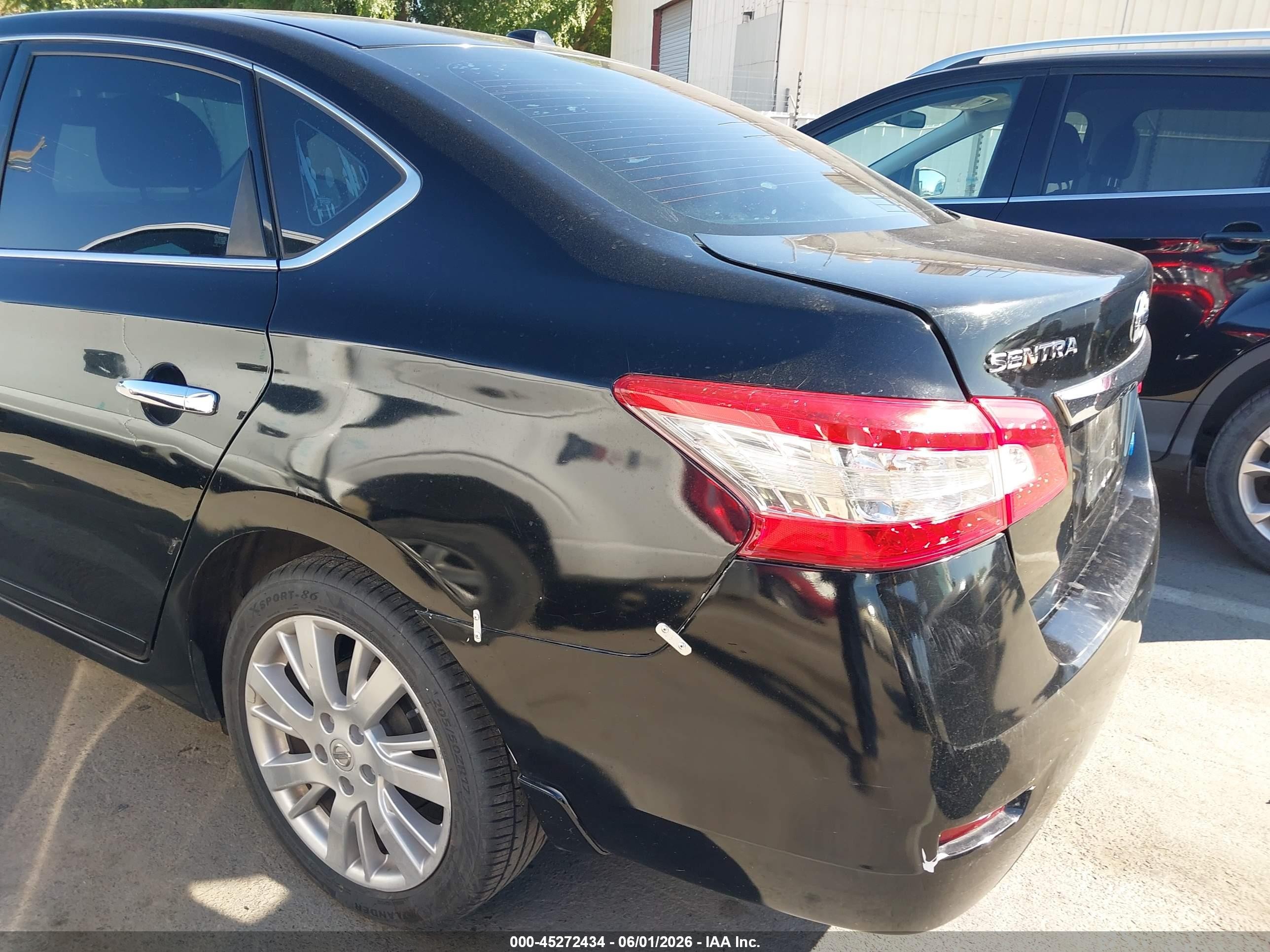2014 Nissan Sentra Sl Black vin: 3N1AB7AP6EY212288