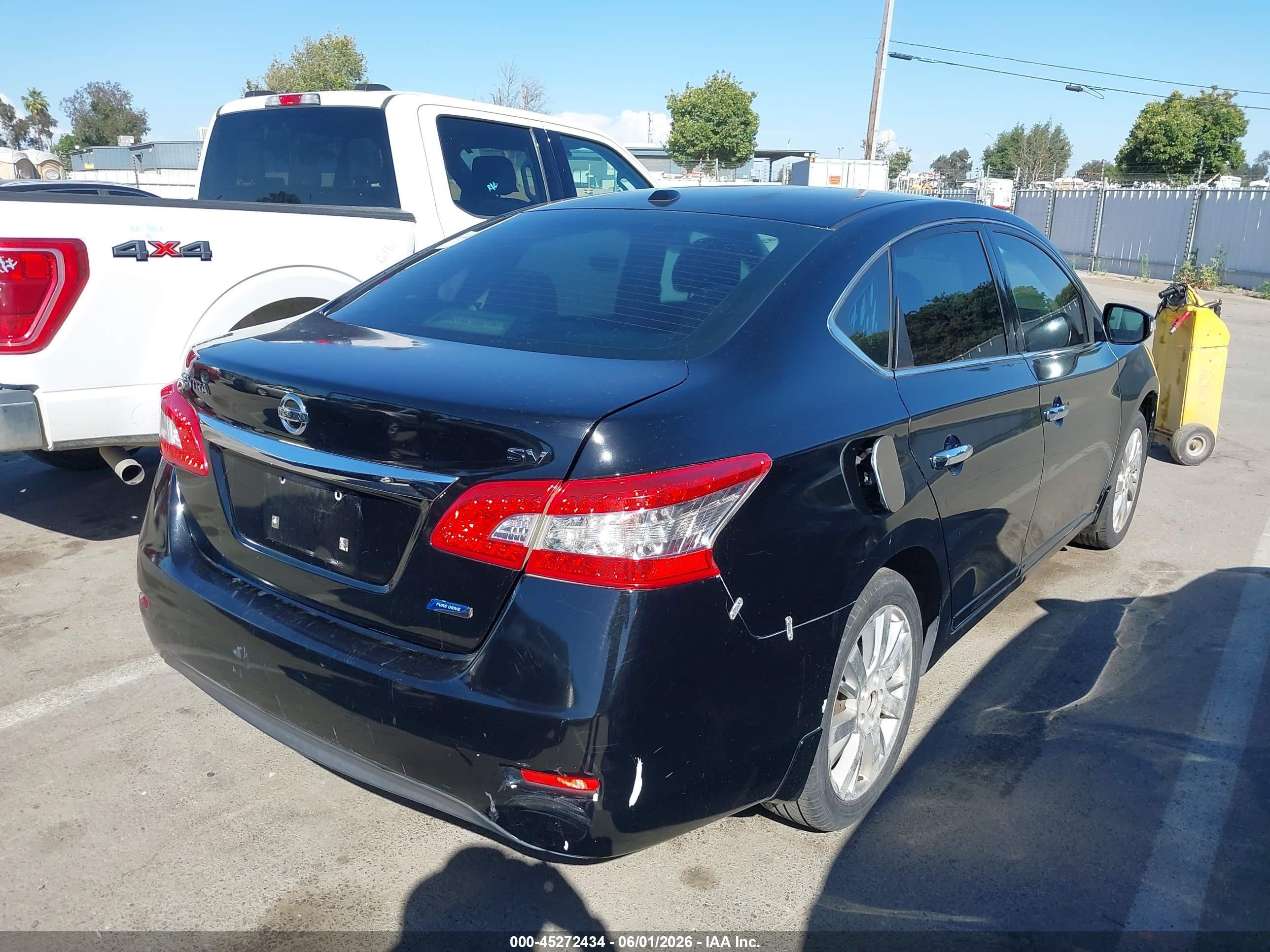 2014 Nissan Sentra Sl Black vin: 3N1AB7AP6EY212288