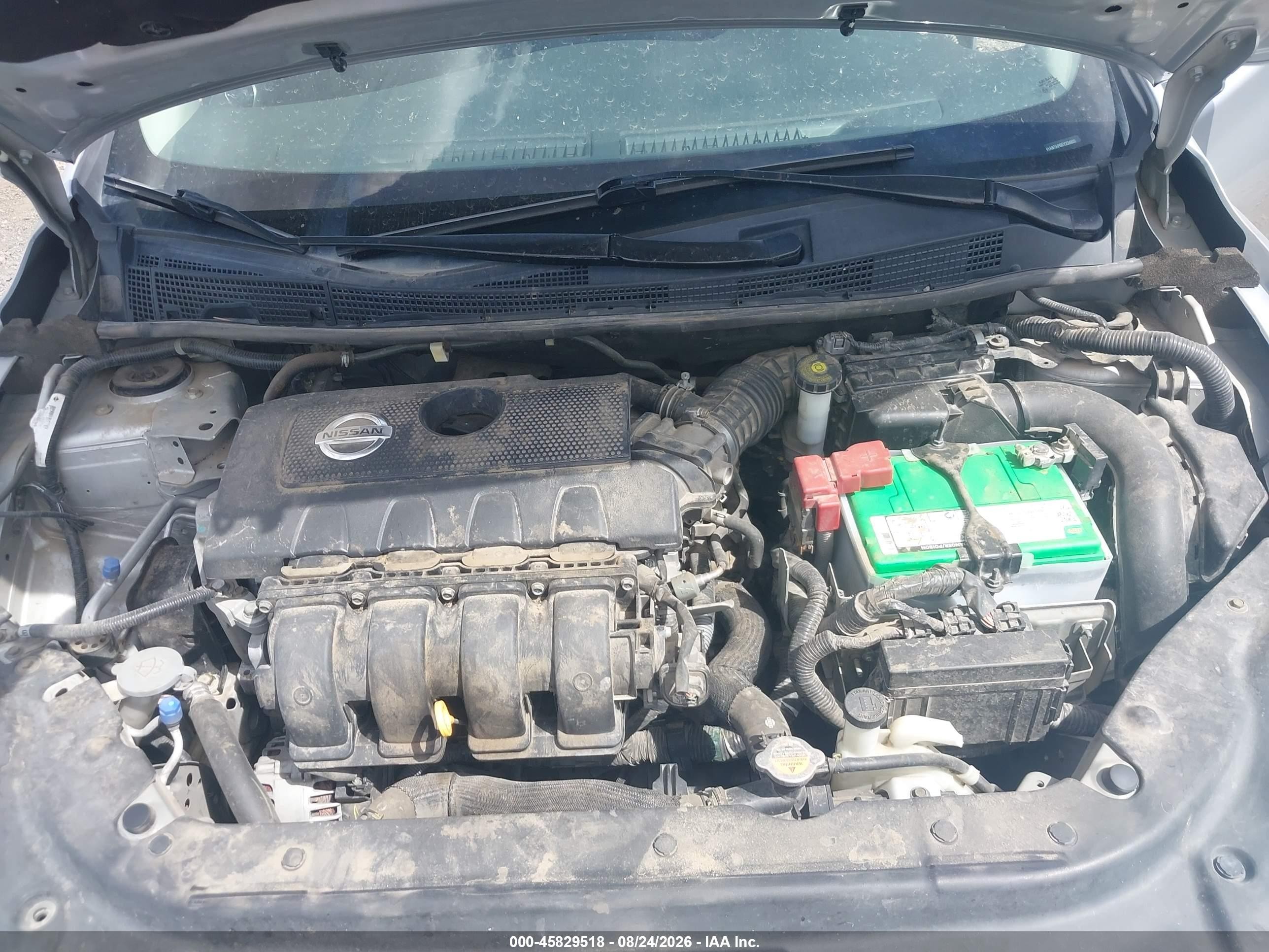 2014 Nissan Sentra Sv Silver vin: 3N1AB7AP6EY224800