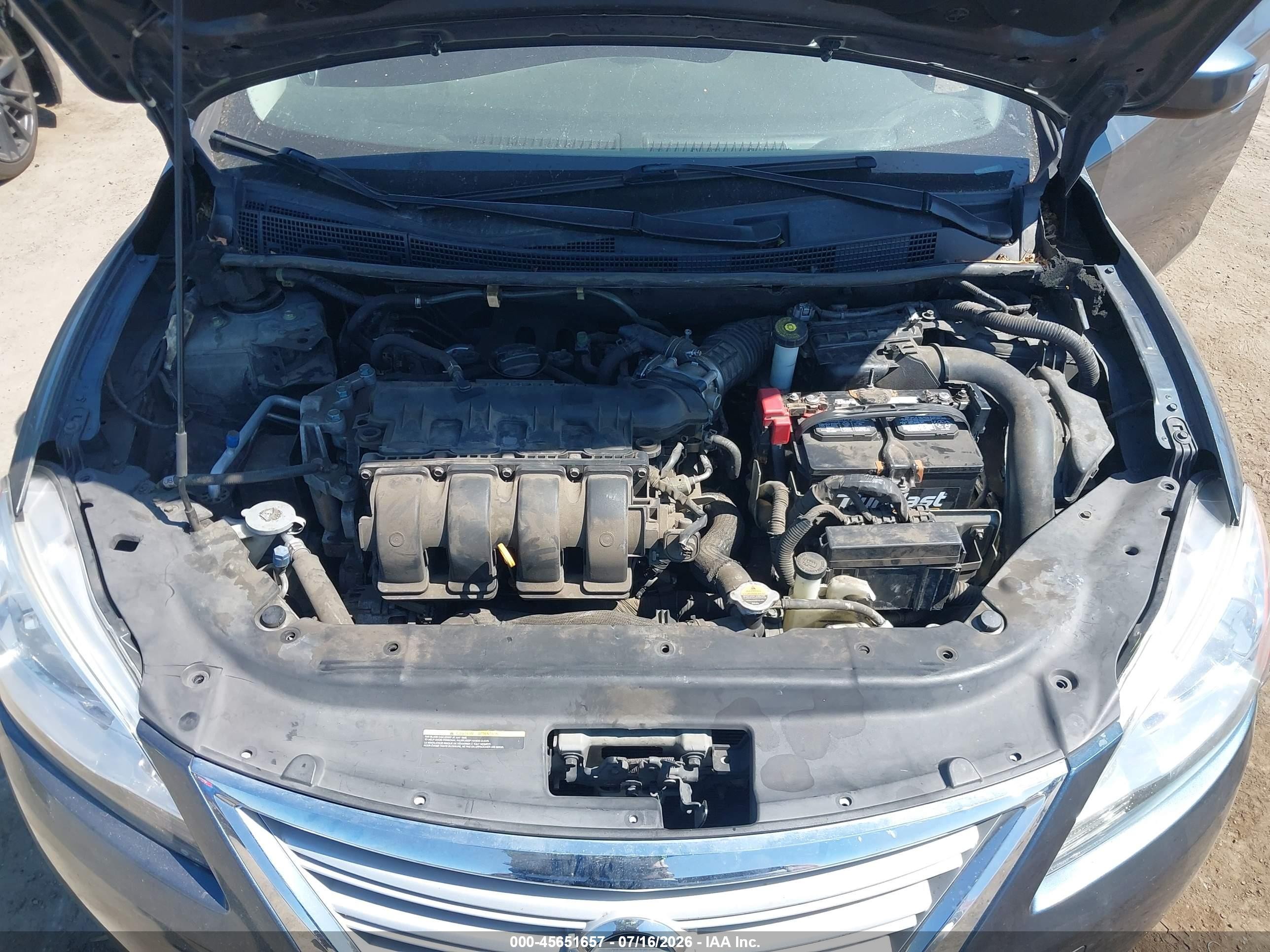 2014 Nissan Sentra Fe+ Sv Blue vin: 3N1AB7AP6EY230936