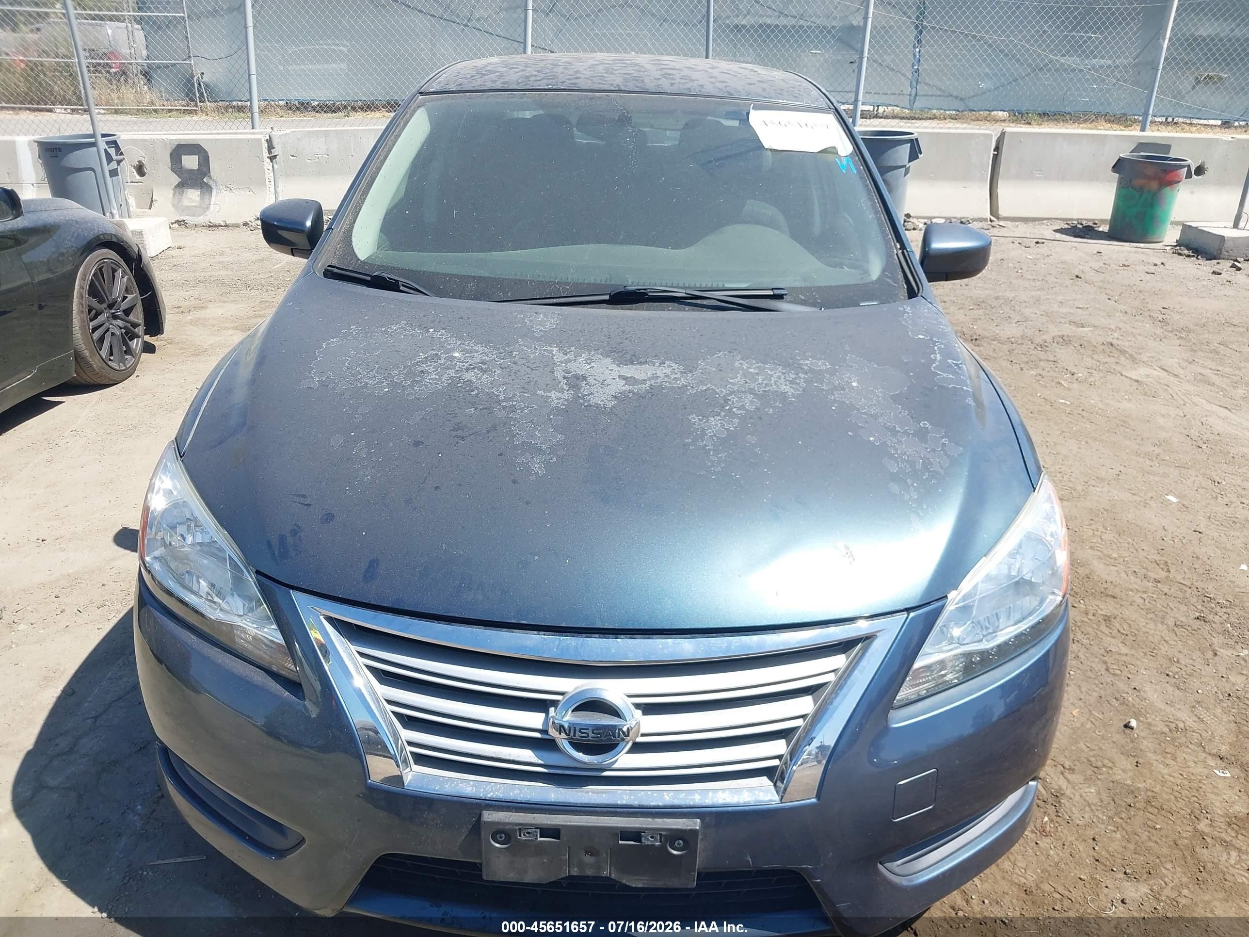 2014 Nissan Sentra Fe+ Sv Blue vin: 3N1AB7AP6EY230936