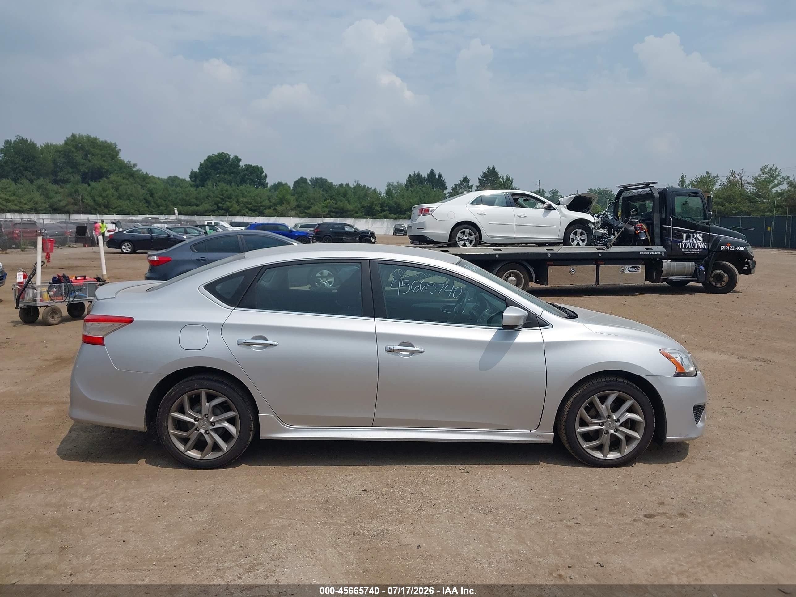 2014 Nissan Sentra Sr Silver vin: 3N1AB7AP6EY234694