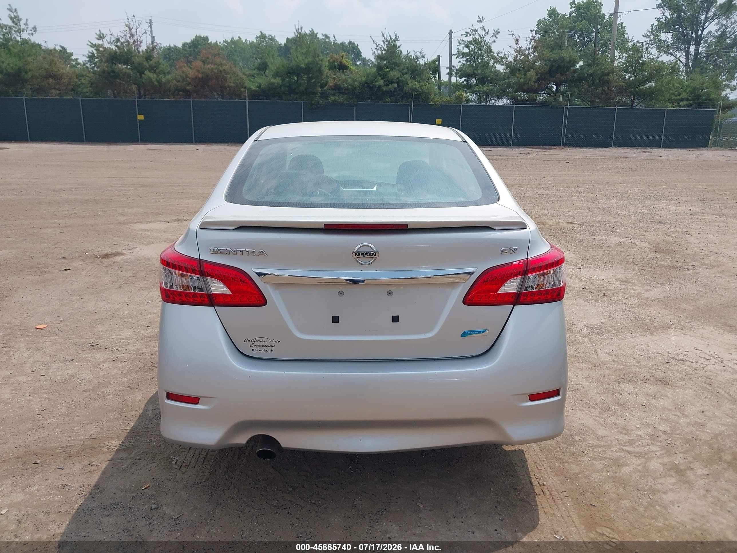2014 Nissan Sentra Sr Silver vin: 3N1AB7AP6EY234694