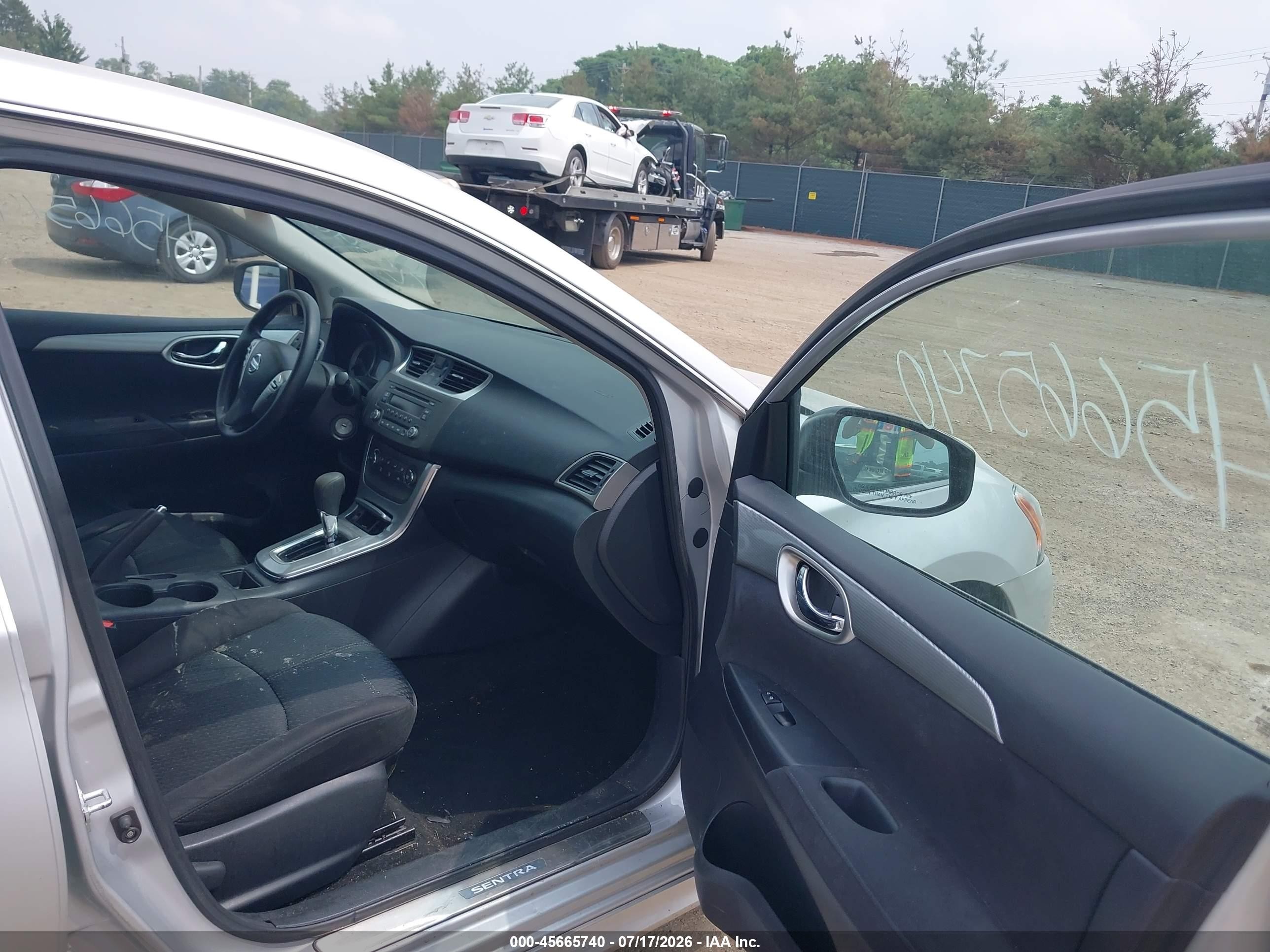 2014 Nissan Sentra Sr Silver vin: 3N1AB7AP6EY234694