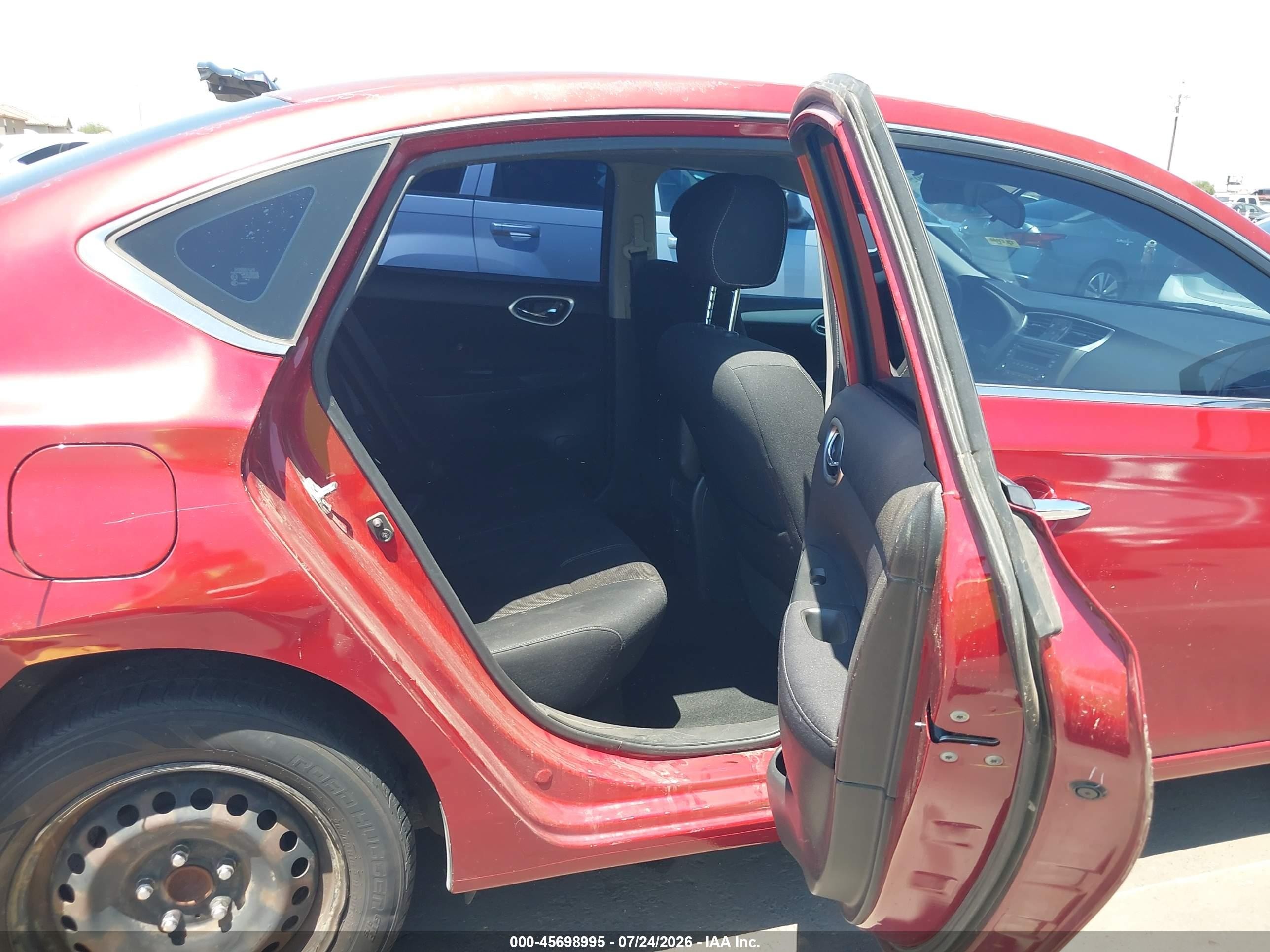 2014 Nissan Sentra S Red vin: 3N1AB7AP6EY248367