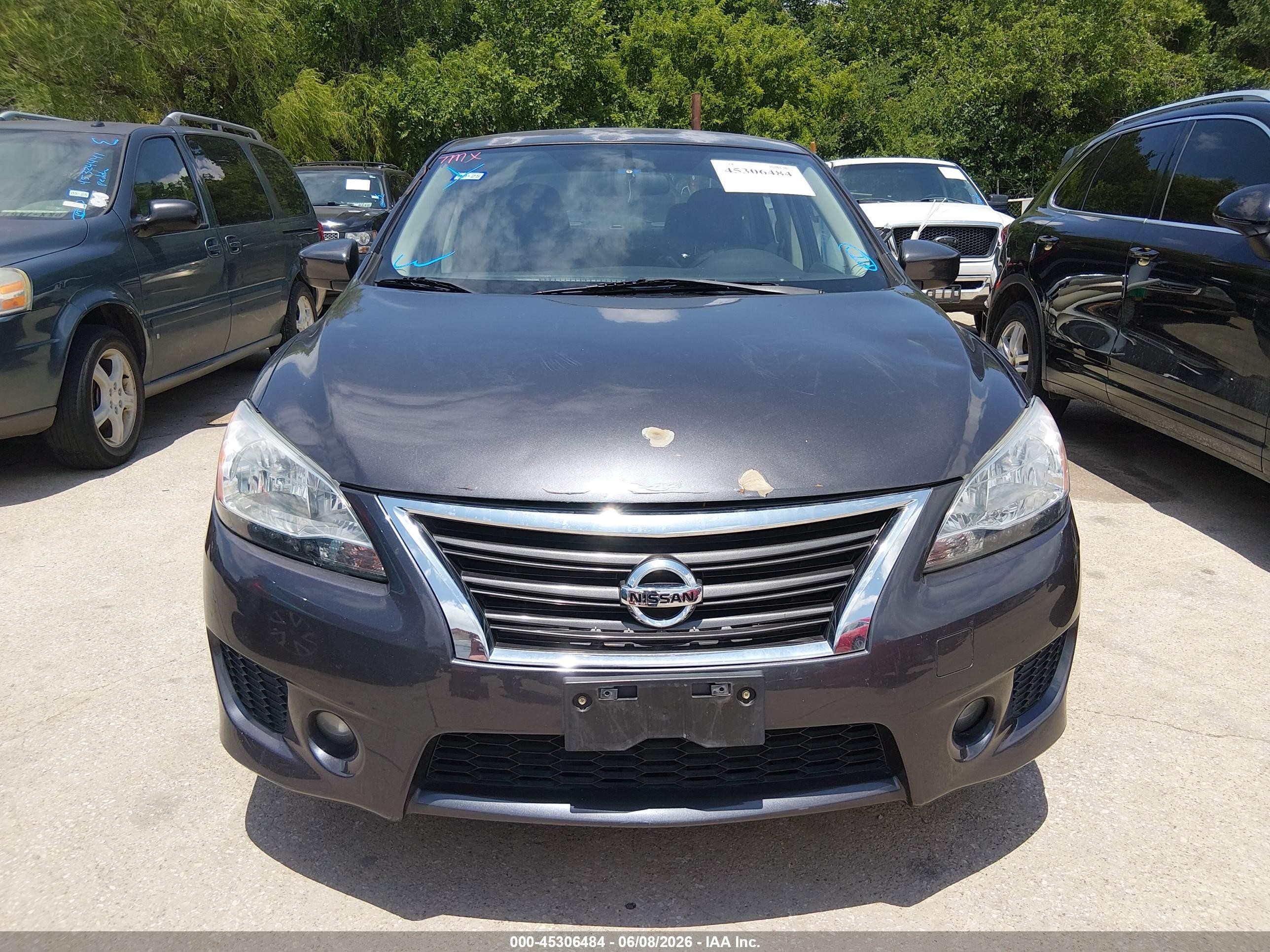 2014 Nissan Sentra Sr Серый vin: 3N1AB7AP6EY249891