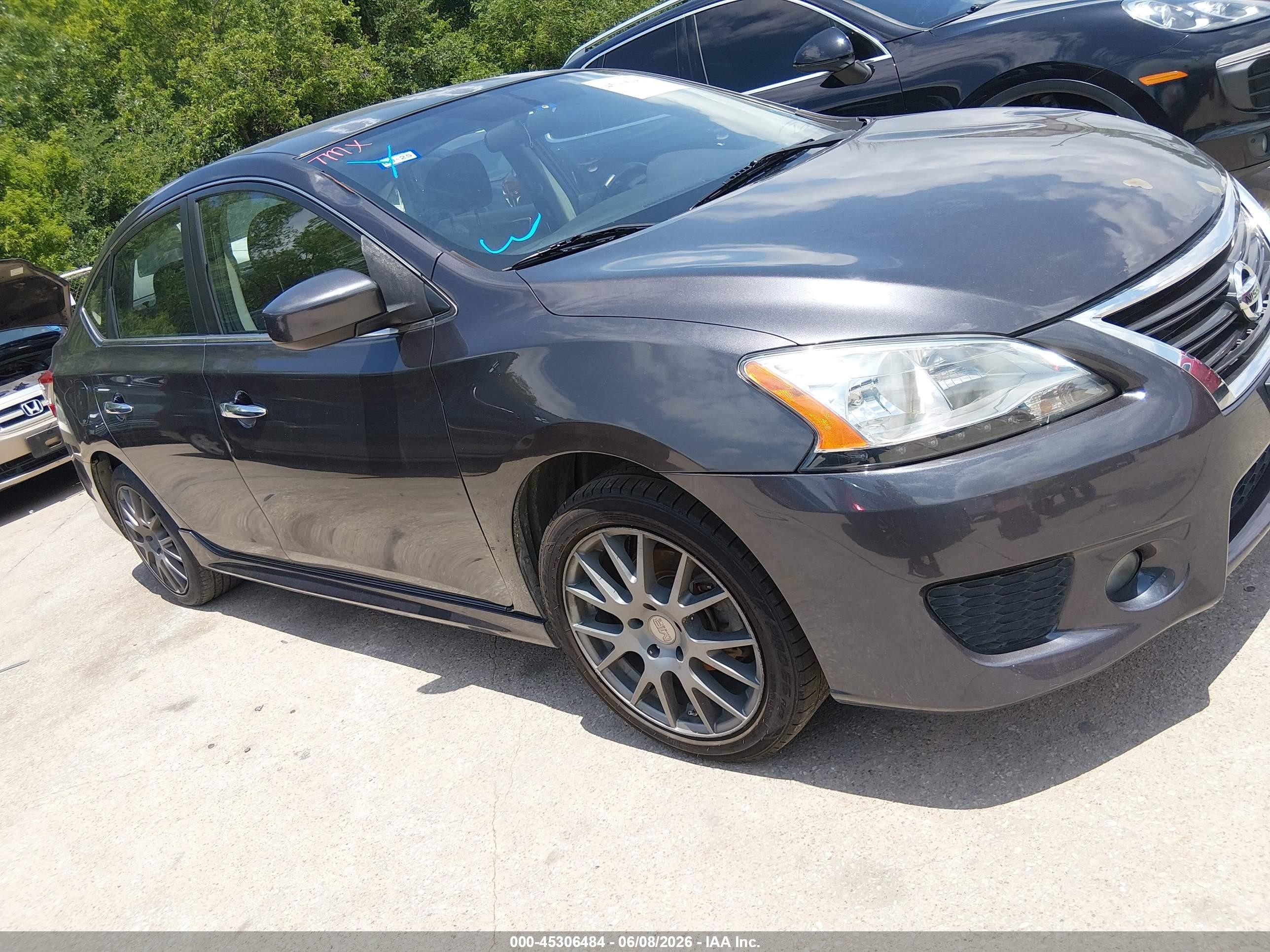 2014 Nissan Sentra Sr Серый vin: 3N1AB7AP6EY249891