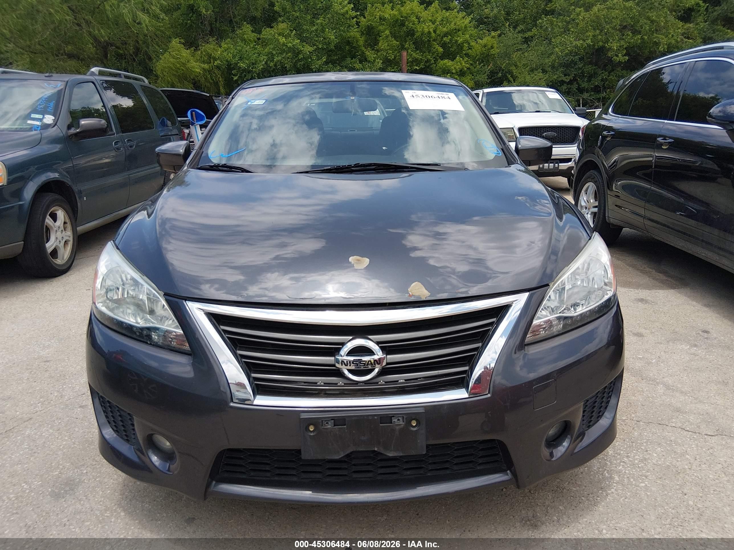 2014 Nissan Sentra Sr Серый vin: 3N1AB7AP6EY249891