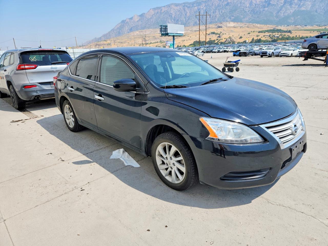 2014 Nissan Sentra Sv Черный vin: 3N1AB7AP6EY254007