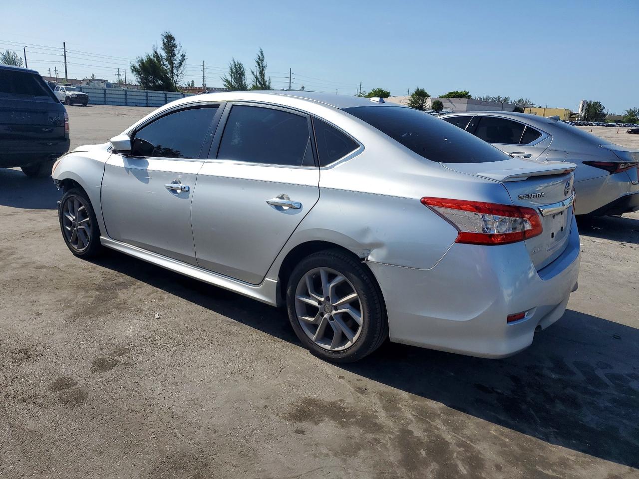 2014 Nissan Sentra Sr Silver vin: 3N1AB7AP6EY257084