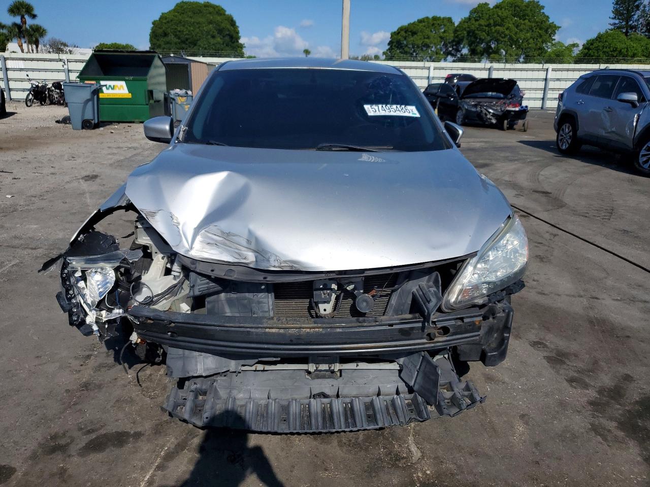 2014 Nissan Sentra Sr Silver vin: 3N1AB7AP6EY257084
