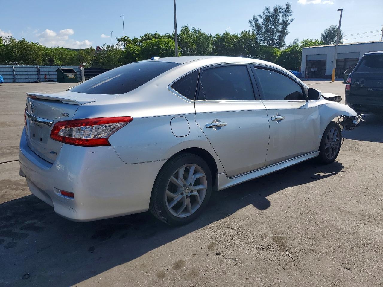 2014 Nissan Sentra Sr Silver vin: 3N1AB7AP6EY257084