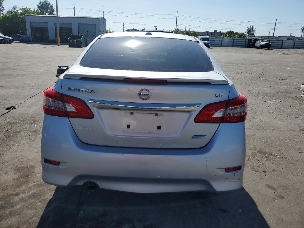 2014 Nissan Sentra Sr Silver vin: 3N1AB7AP6EY257084