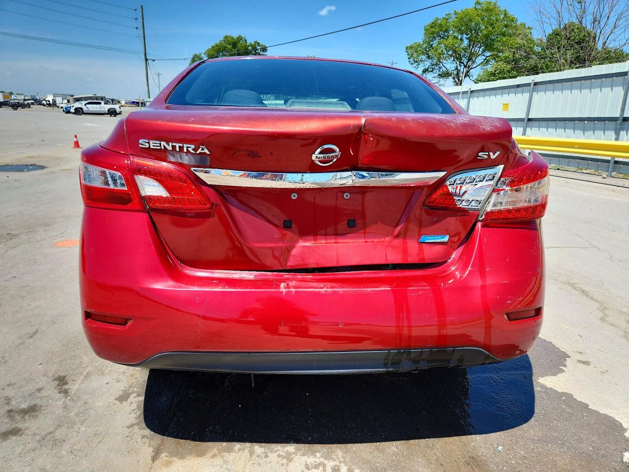 2014 Nissan Sentra Sv Red vin: 3N1AB7AP6EY267503