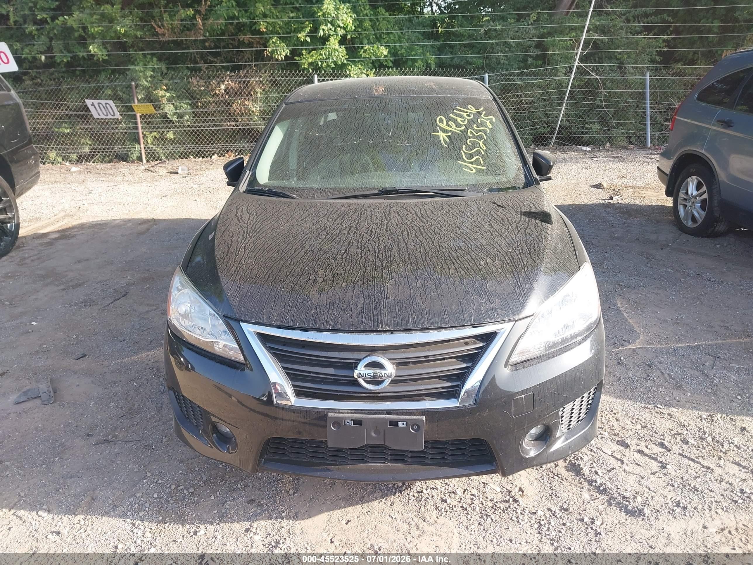 2014 Nissan Sentra Sr Black vin: 3N1AB7AP6EY271082
