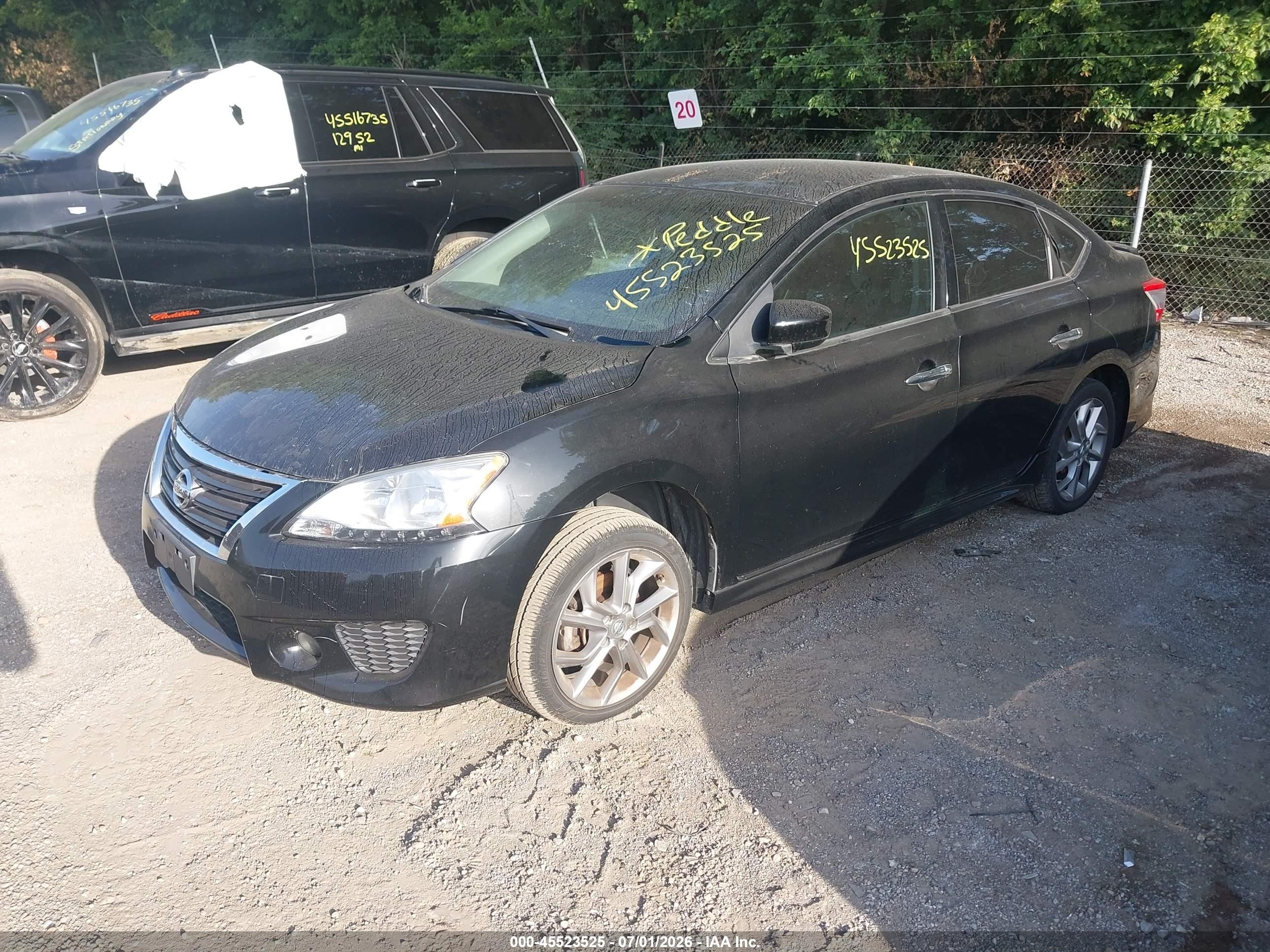 2014 Nissan Sentra Sr Black vin: 3N1AB7AP6EY271082