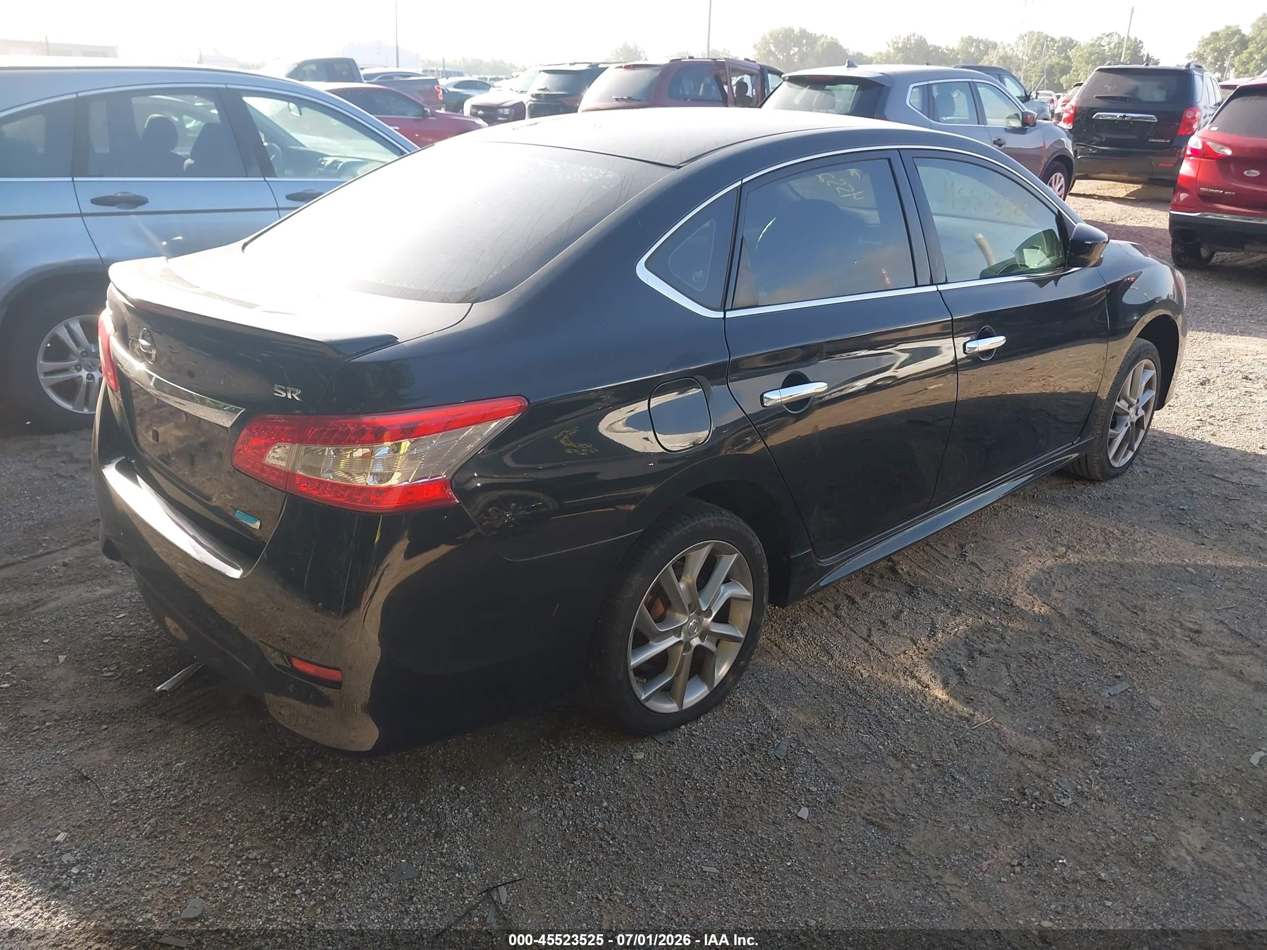 2014 Nissan Sentra Sr Black vin: 3N1AB7AP6EY271082