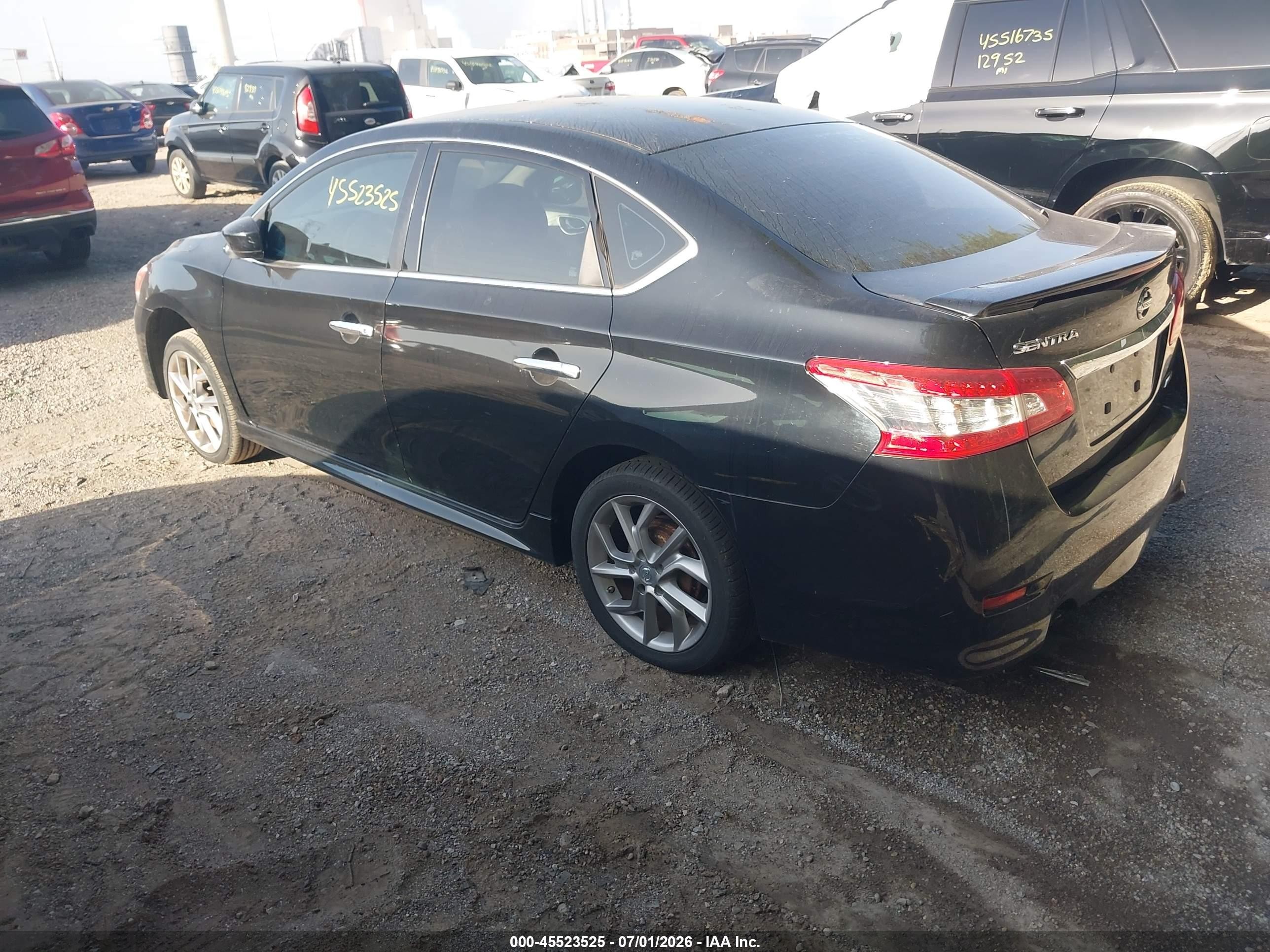 2014 Nissan Sentra Sr Black vin: 3N1AB7AP6EY271082