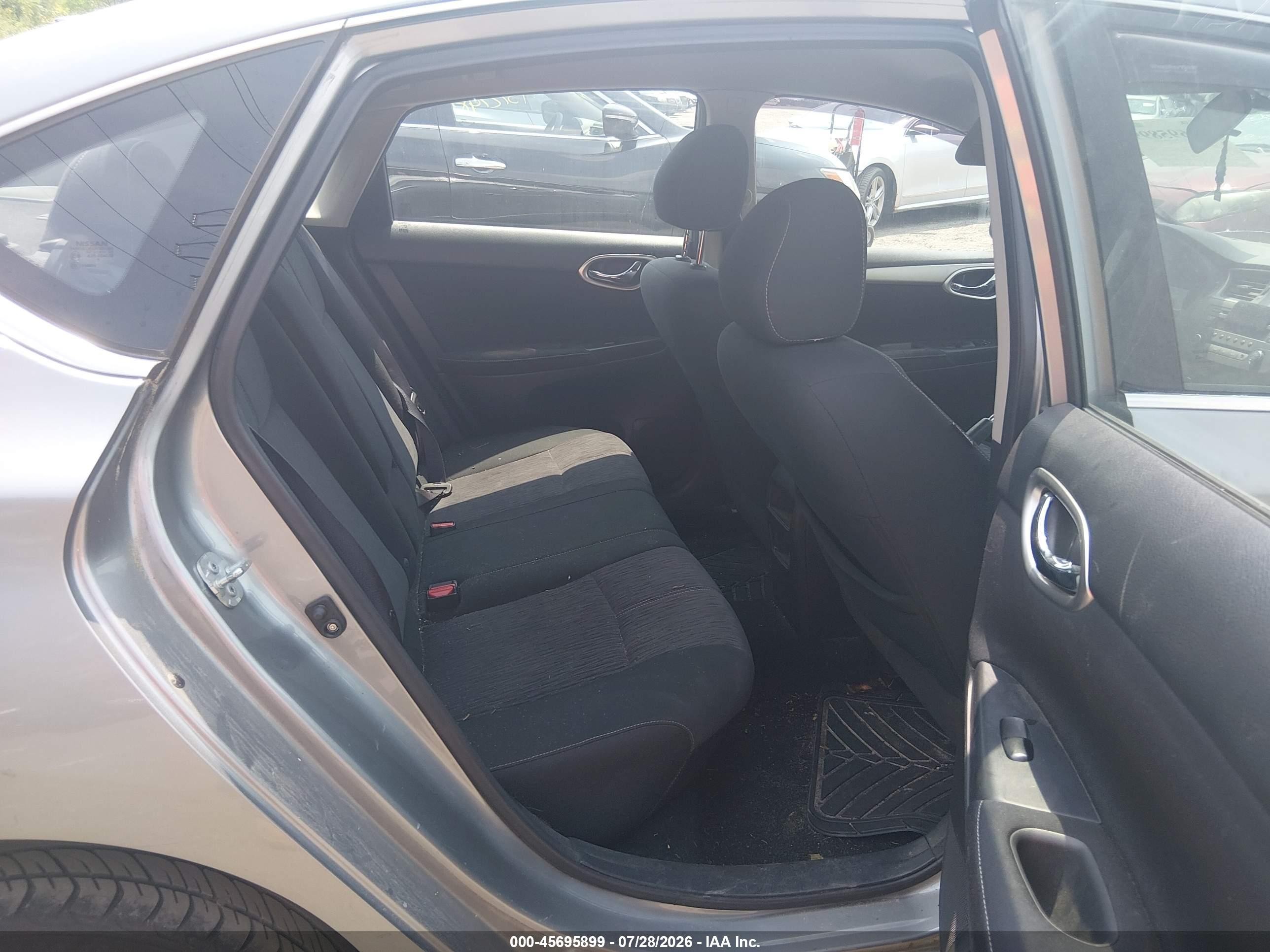 2014 Nissan Sentra Fe+ S/fe+ Sv/s/sl/sr/sv Silver vin: 3N1AB7AP6EY272653
