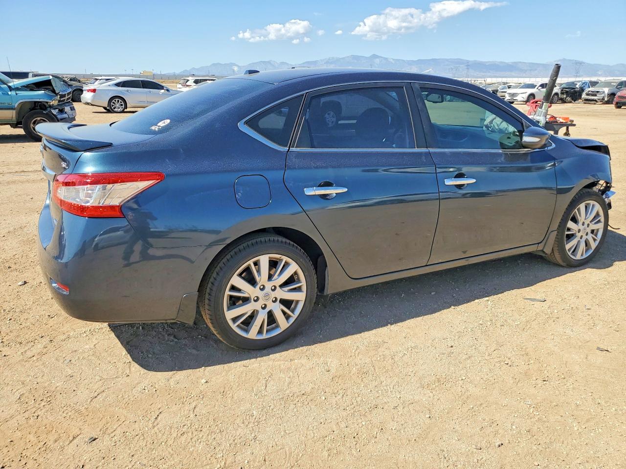 2014 Nissan Sentra Sl Blue vin: 3N1AB7AP6EY280901