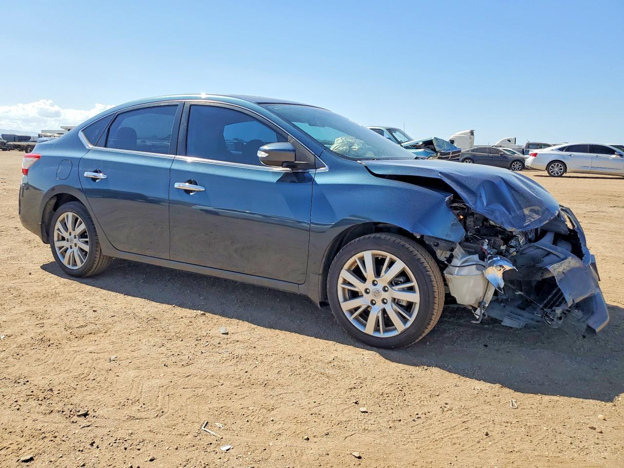 2014 Nissan Sentra Sl Blue vin: 3N1AB7AP6EY280901
