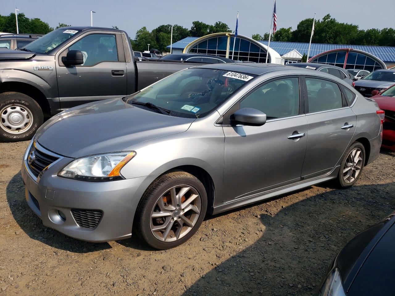 2014 Nissan Sentra Sr Gray vin: 3N1AB7AP6EY282583