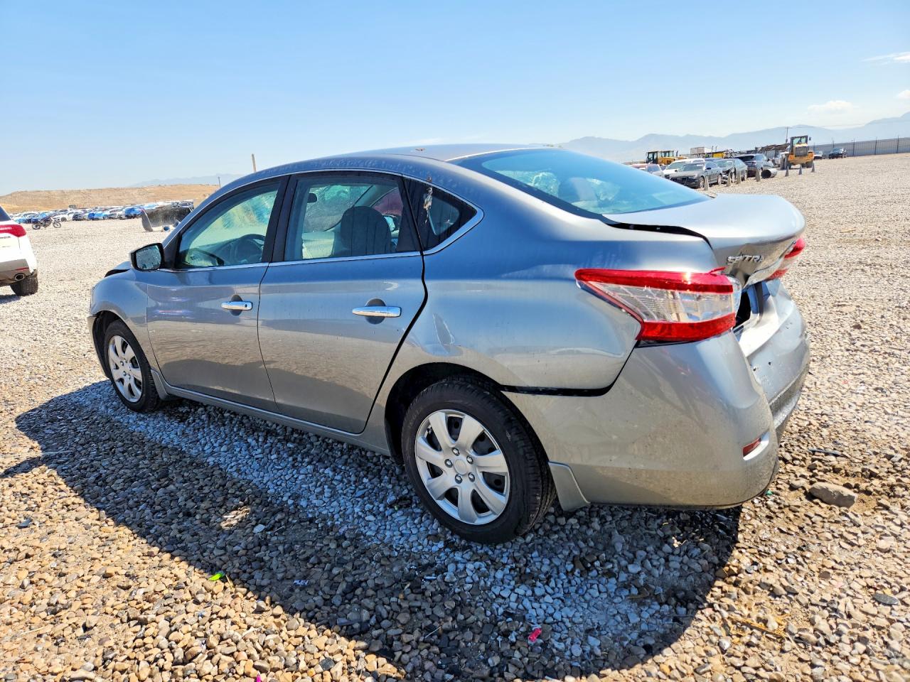 2014 Nissan Sentra Sv Silver vin: 3N1AB7AP6EY282745