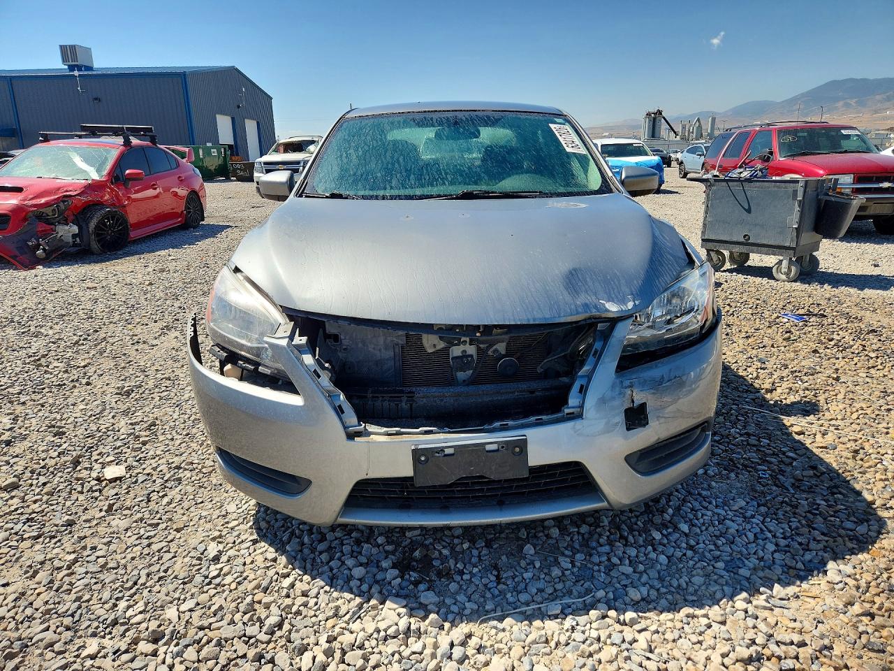 2014 Nissan Sentra Sv Silver vin: 3N1AB7AP6EY282745