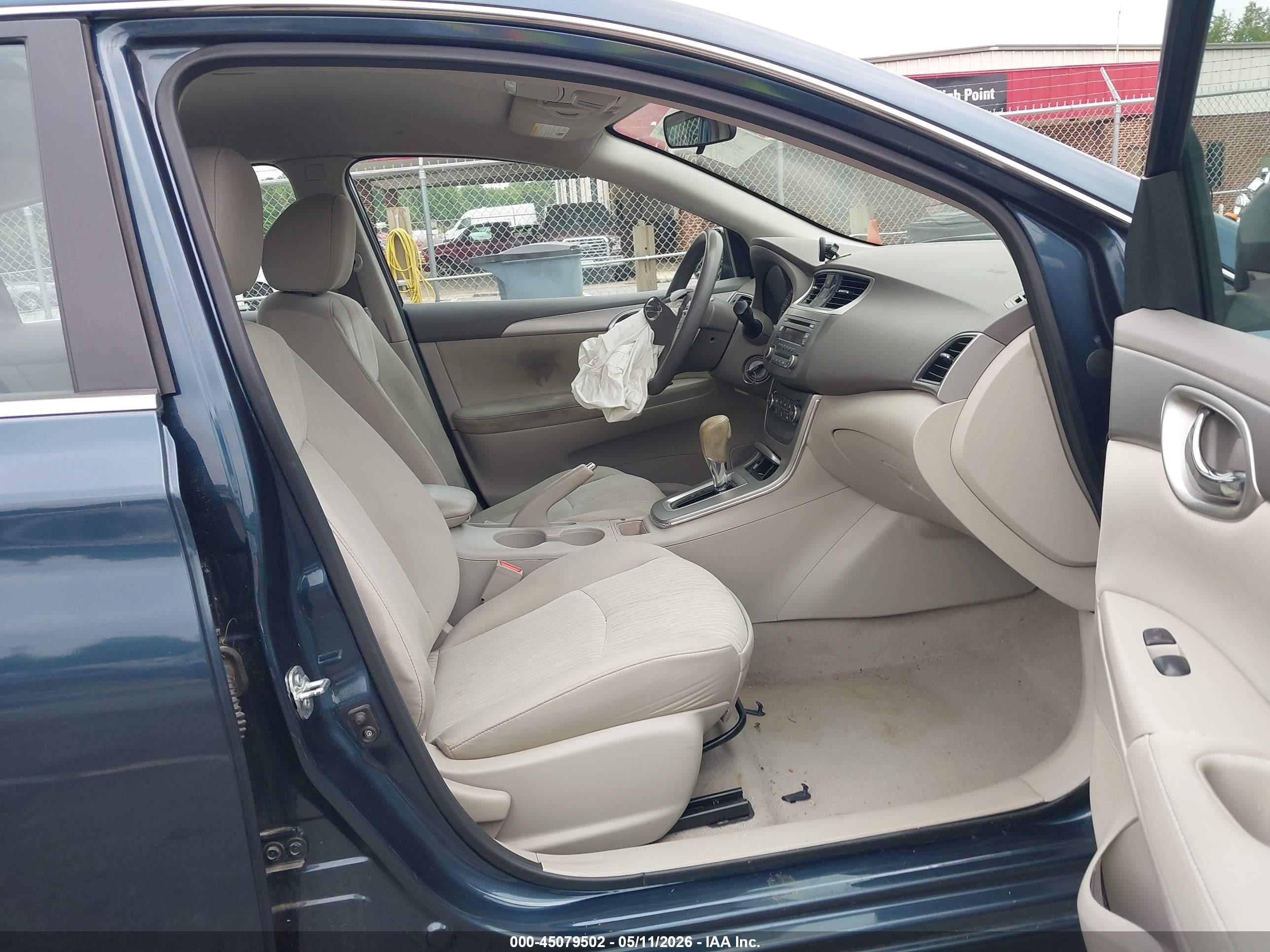 2014 Nissan Sentra Sv Blue vin: 3N1AB7AP6EY283829