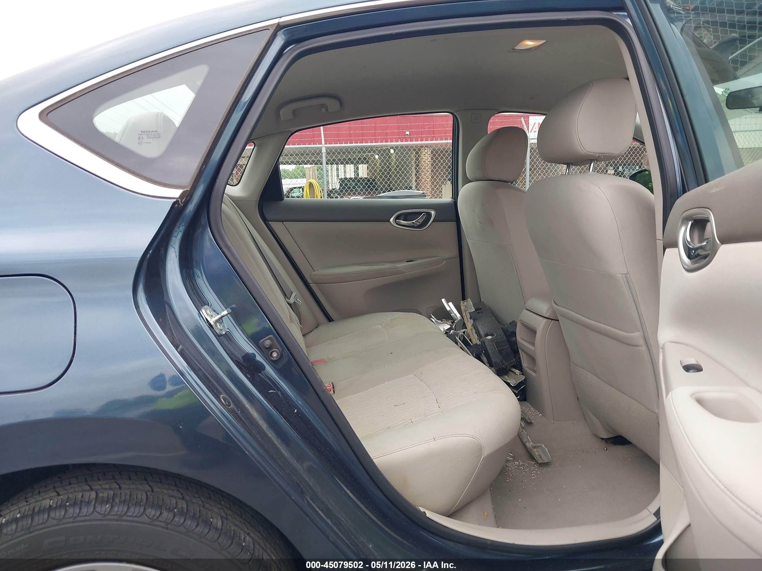 2014 Nissan Sentra Sv Blue vin: 3N1AB7AP6EY283829