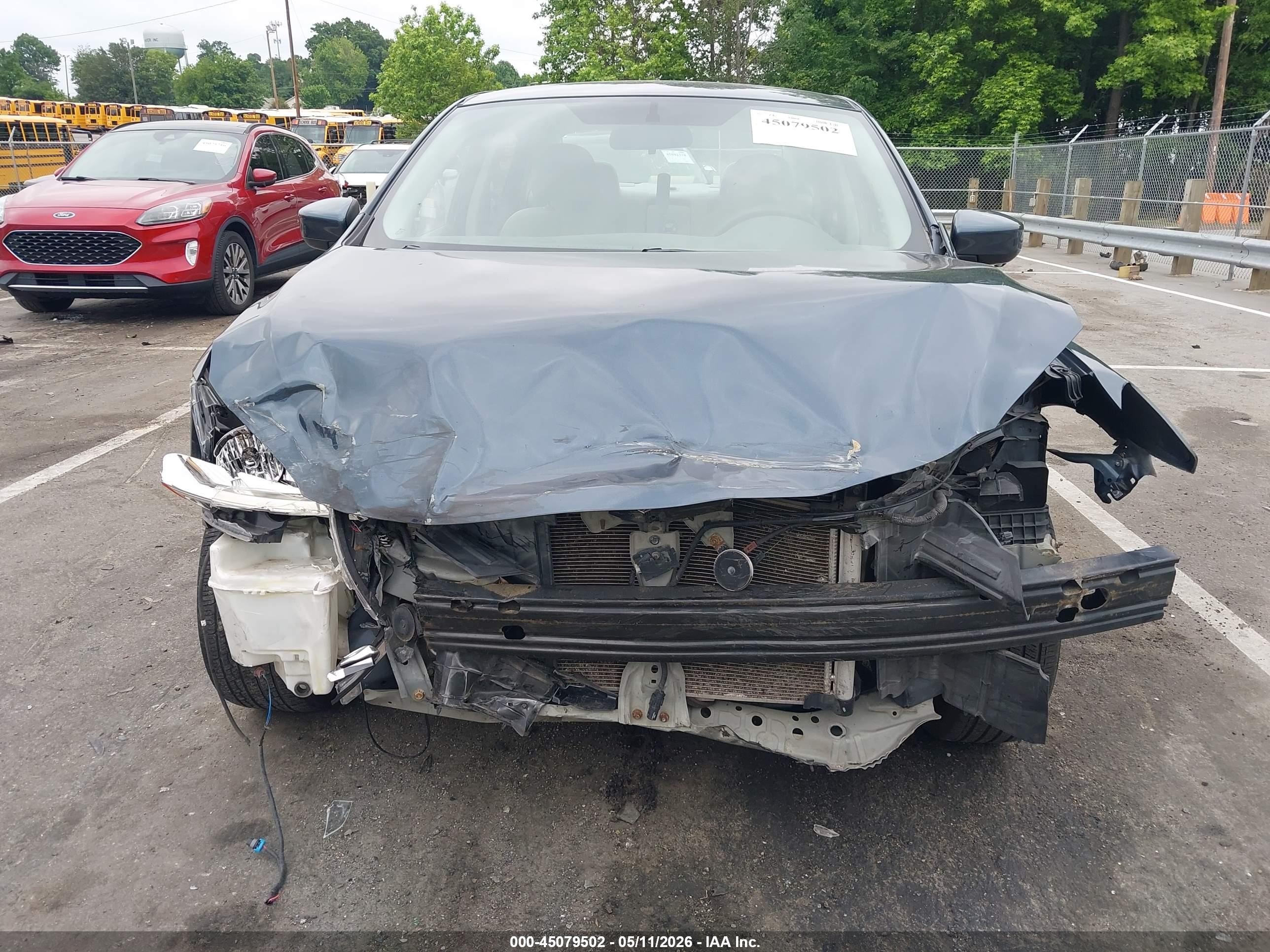 2014 Nissan Sentra Sv Blue vin: 3N1AB7AP6EY283829