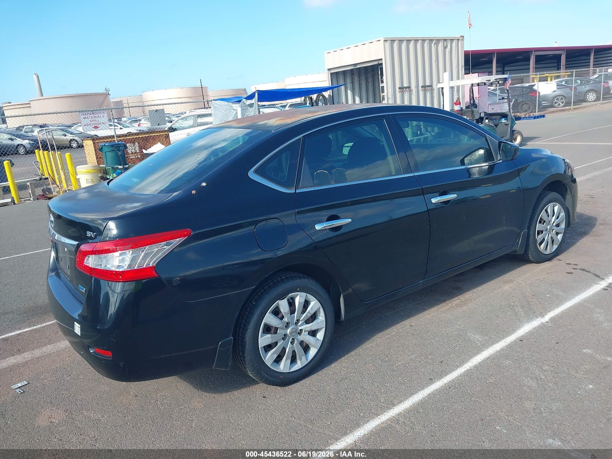 2014 Nissan Sentra Sv Black vin: 3N1AB7AP6EY284852