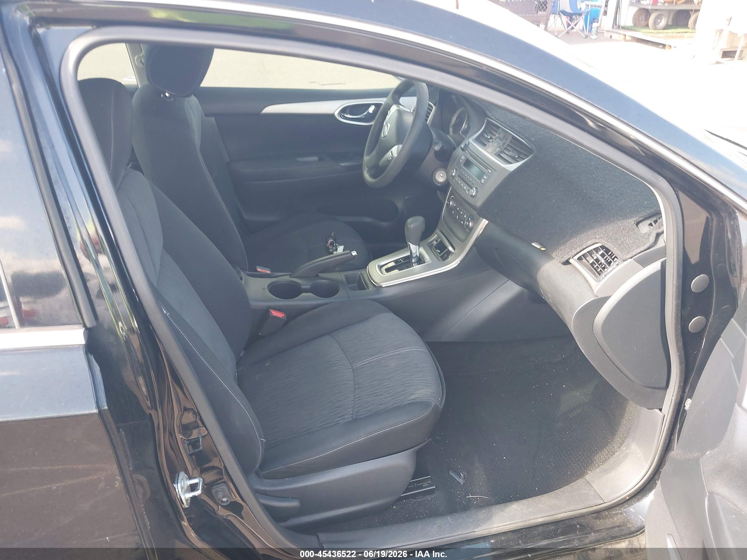 2014 Nissan Sentra Sv Black vin: 3N1AB7AP6EY284852