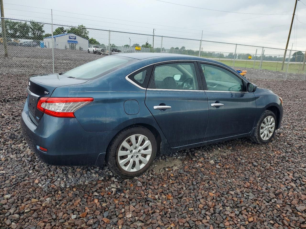 2014 Nissan Sentra Sv Blue vin: 3N1AB7AP6EY292532