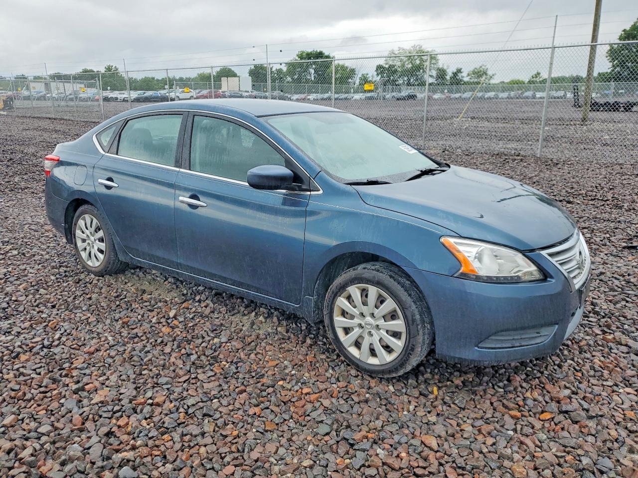 2014 Nissan Sentra Sv Blue vin: 3N1AB7AP6EY292532