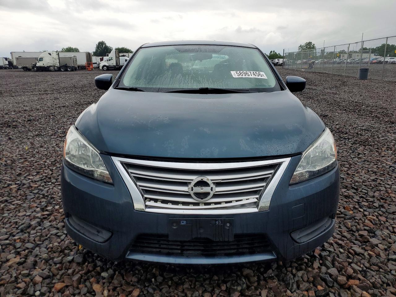 2014 Nissan Sentra Sv Blue vin: 3N1AB7AP6EY292532