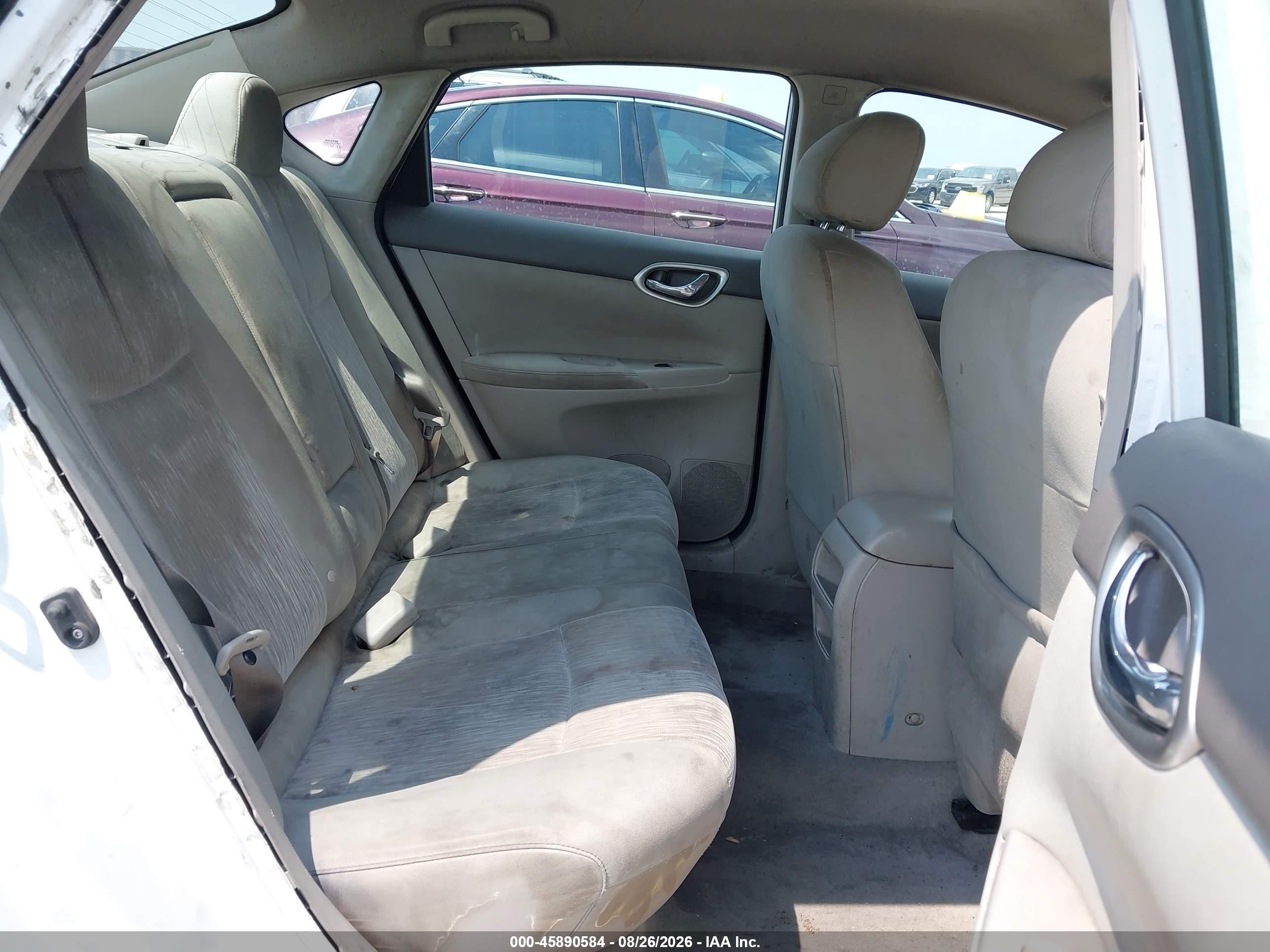 2014 Nissan Sentra Fe+ Sv White vin: 3N1AB7AP6EY293793