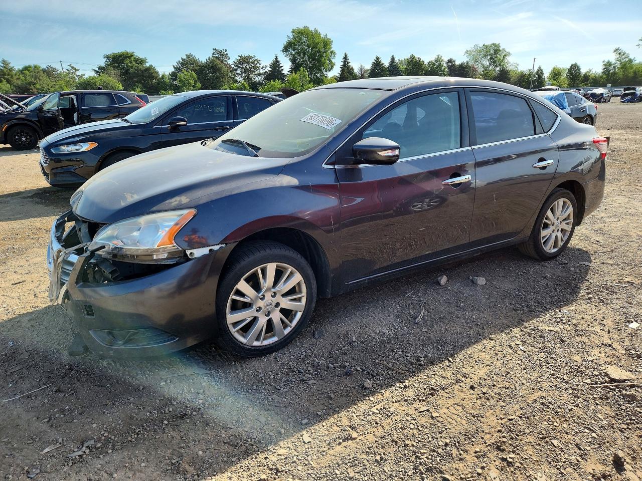 2014 Nissan Sentra Sl Gray vin: 3N1AB7AP6EY295950