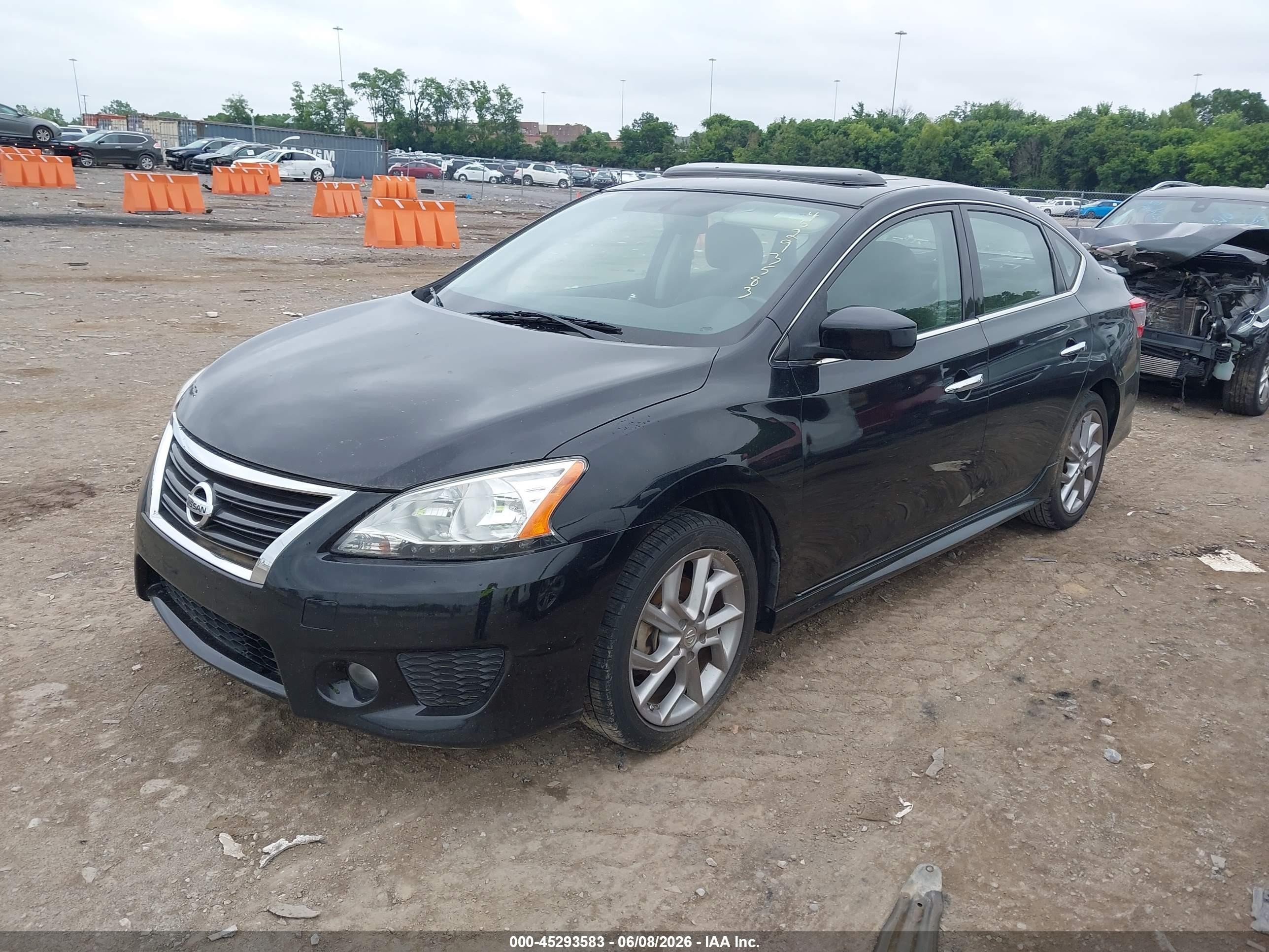 2014 Nissan Sentra Sr Black vin: 3N1AB7AP6EY295978