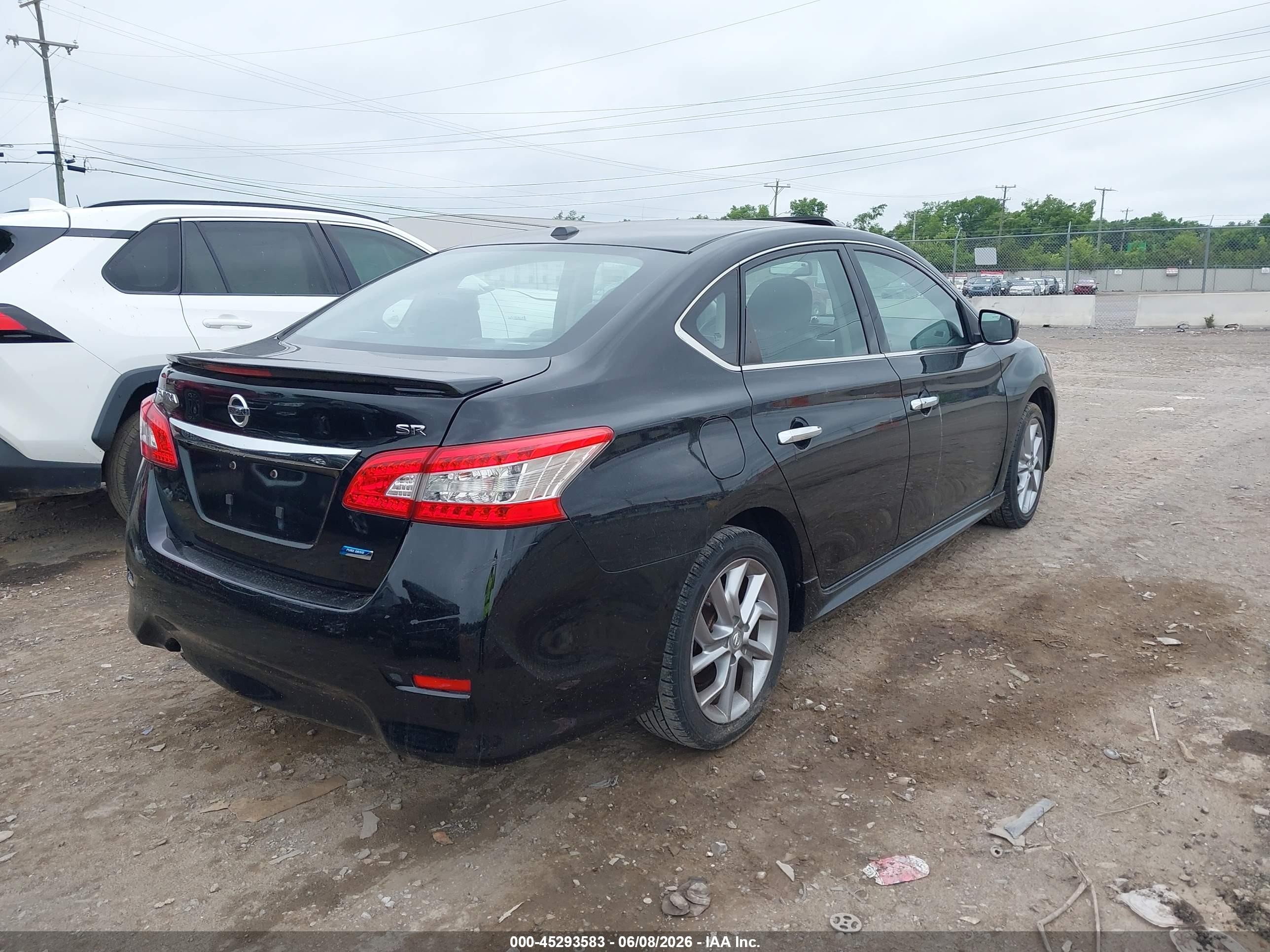 2014 Nissan Sentra Sr Black vin: 3N1AB7AP6EY295978