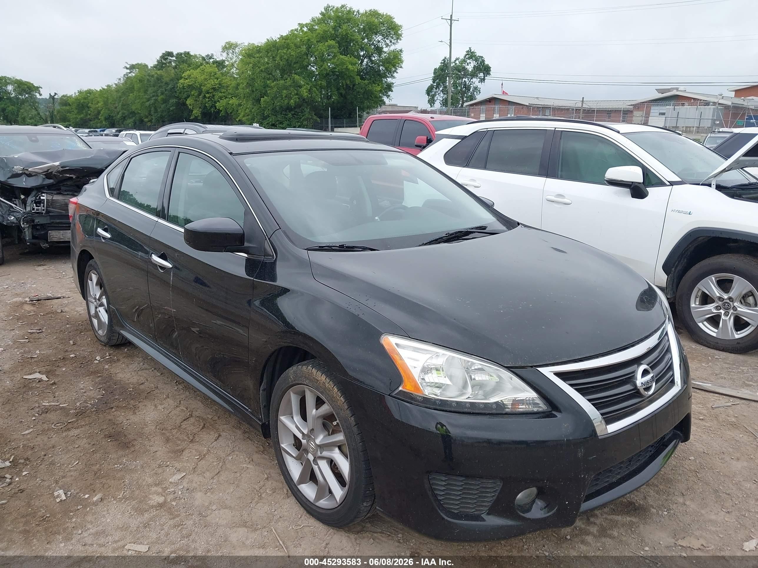 2014 Nissan Sentra Sr Black vin: 3N1AB7AP6EY295978