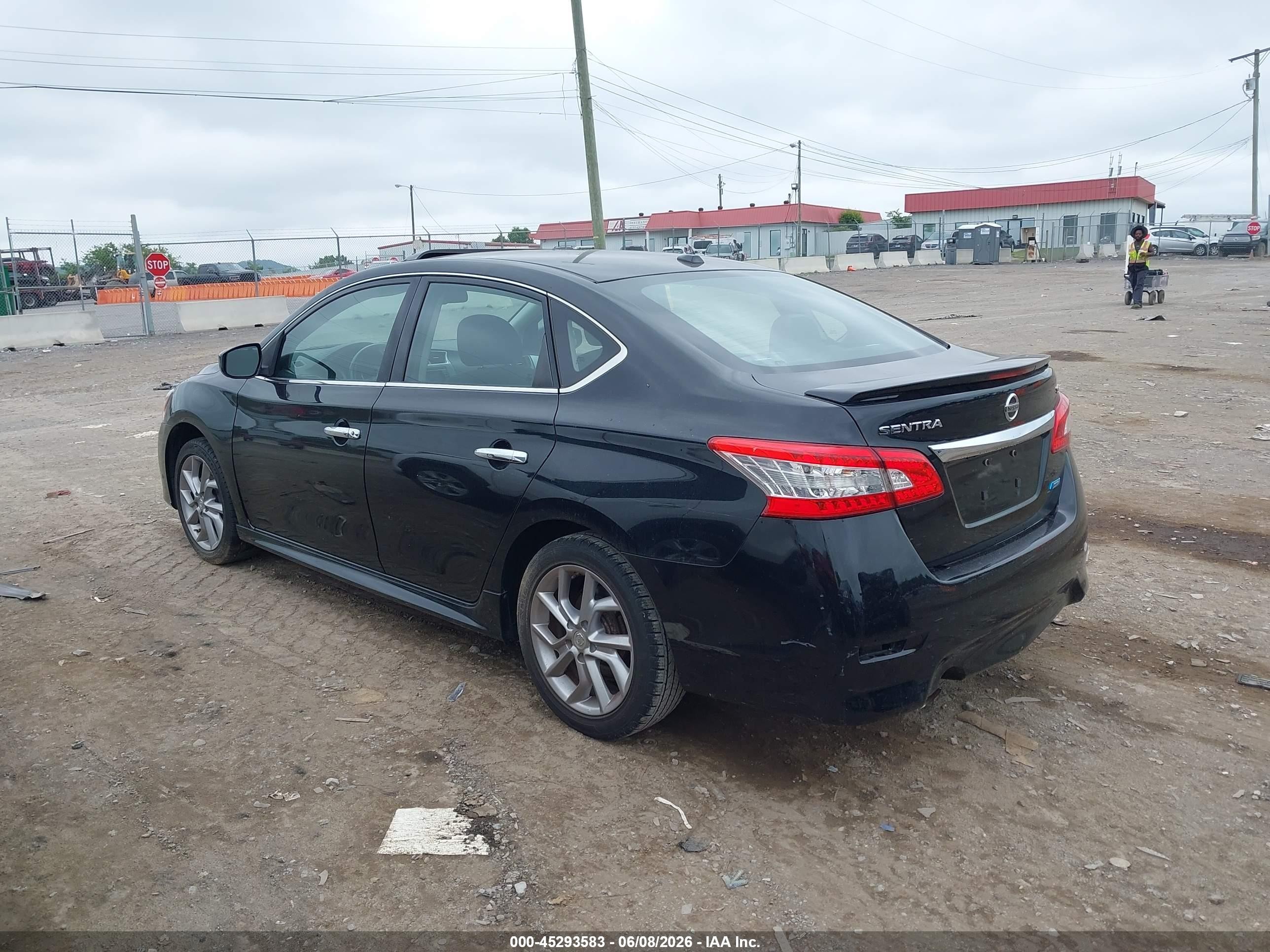 2014 Nissan Sentra Sr Black vin: 3N1AB7AP6EY295978