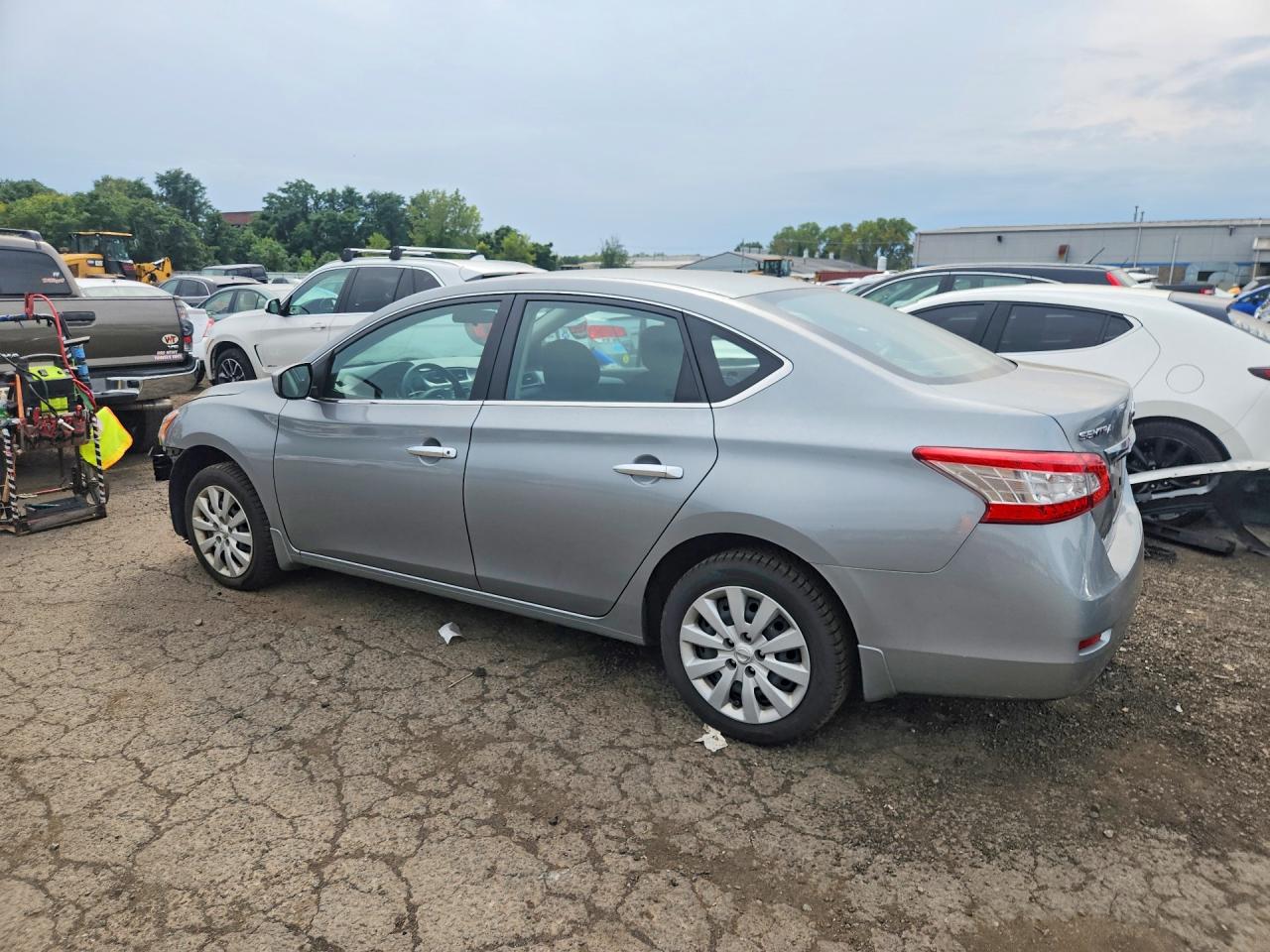 2014 Nissan Sentra Sv Gray vin: 3N1AB7AP6EY298492