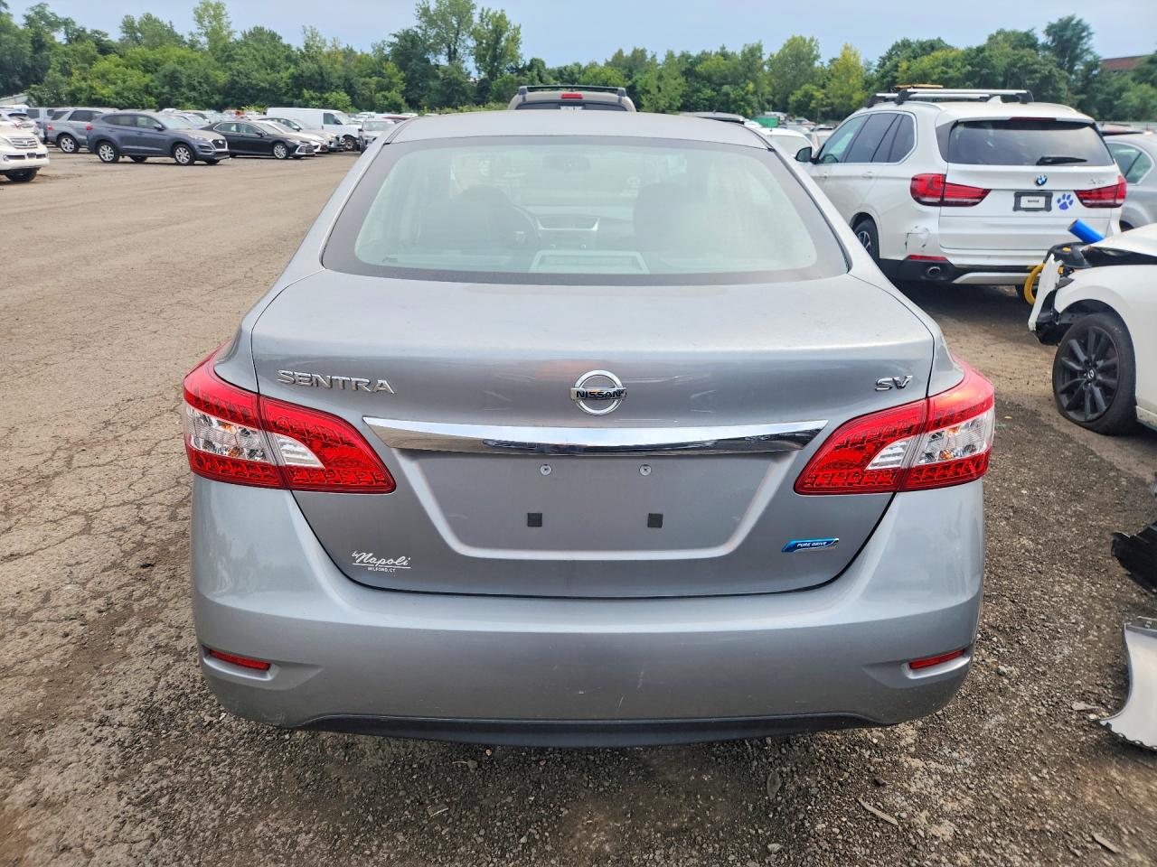 2014 Nissan Sentra Sv Gray vin: 3N1AB7AP6EY298492