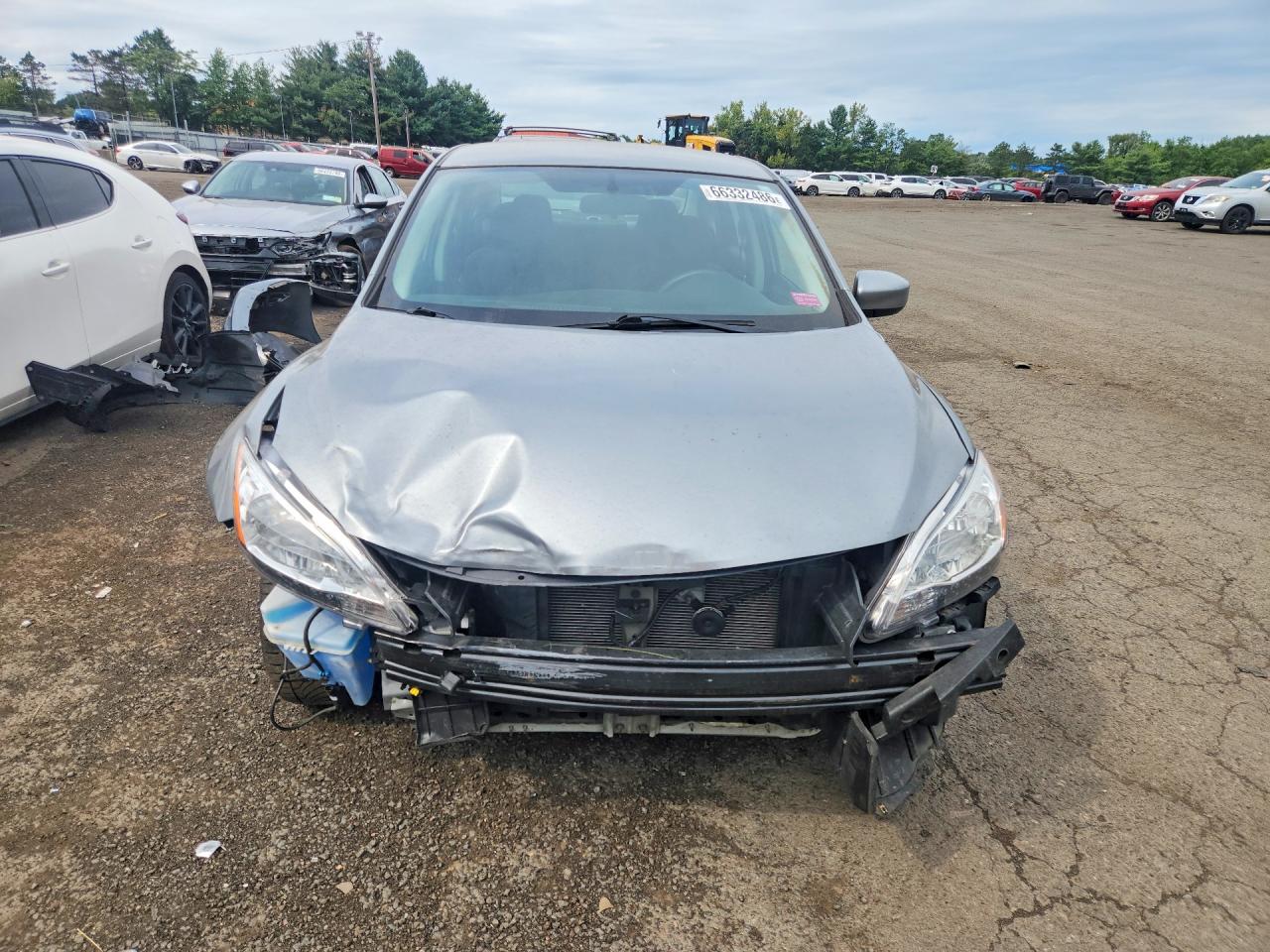 2014 Nissan Sentra Sv Gray vin: 3N1AB7AP6EY298492