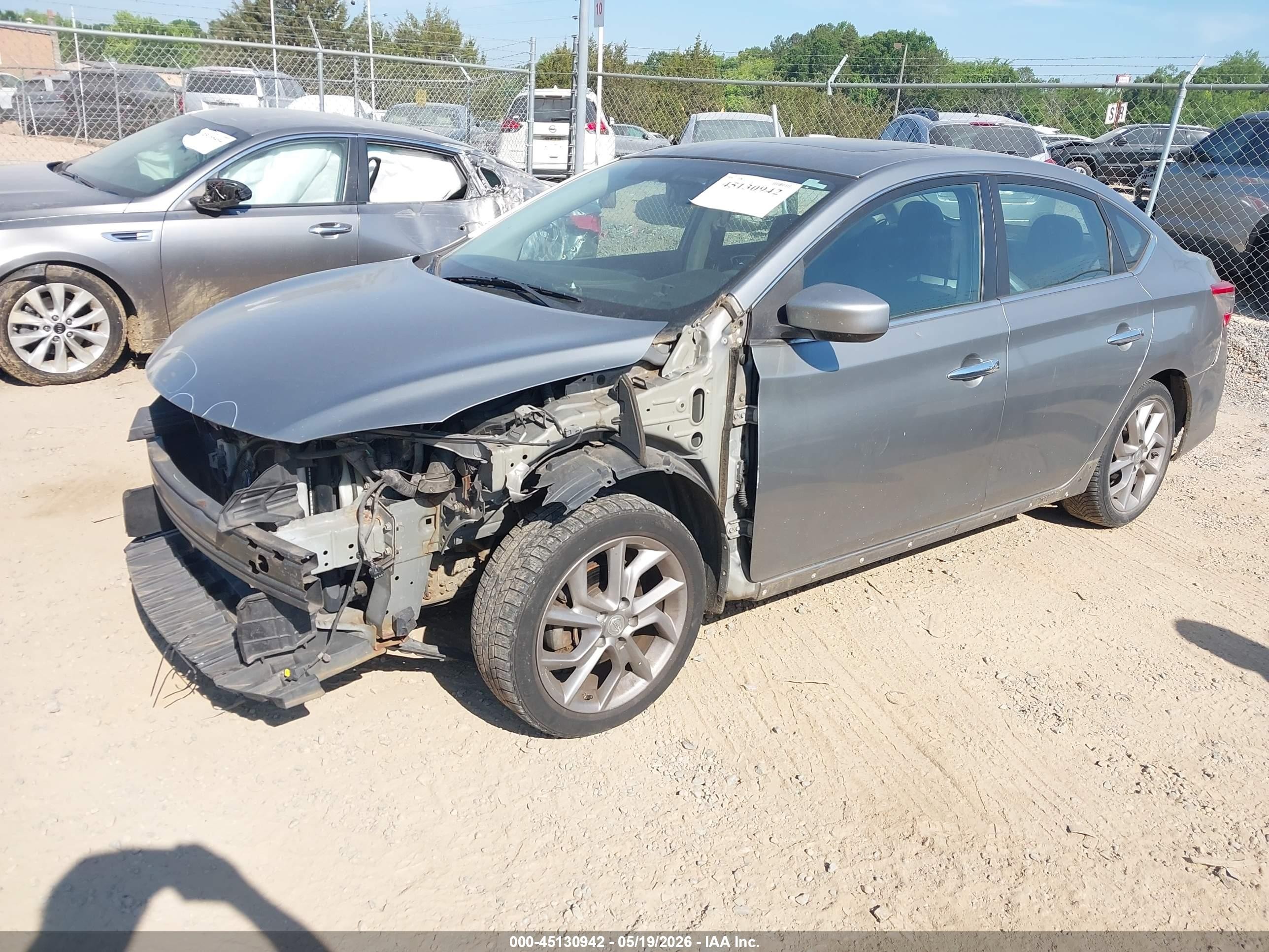 2014 Nissan Sentra Sr Silver vin: 3N1AB7AP6EY301519