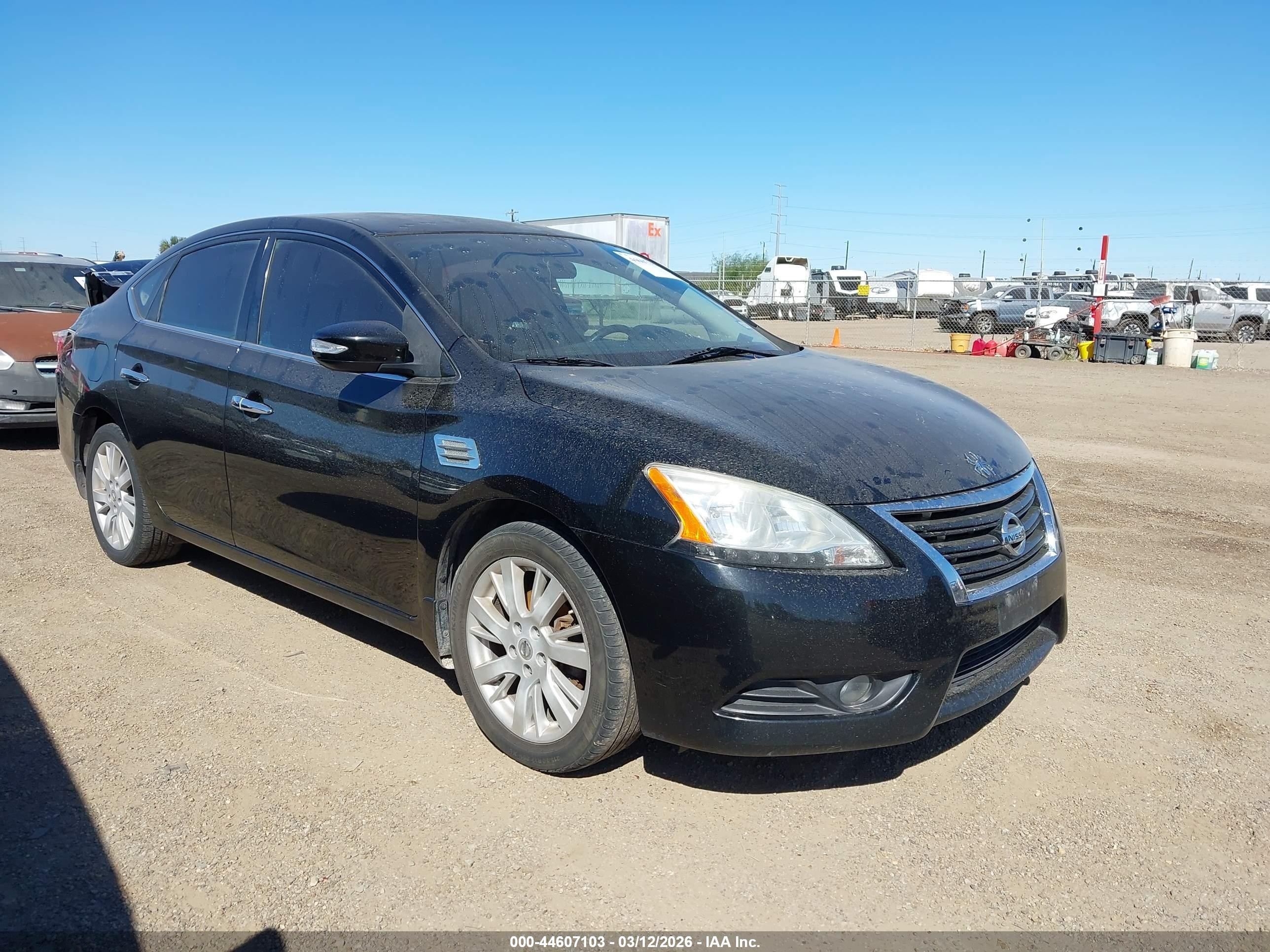 2014 Nissan Sentra Sl Black vin: 3N1AB7AP6EY302508