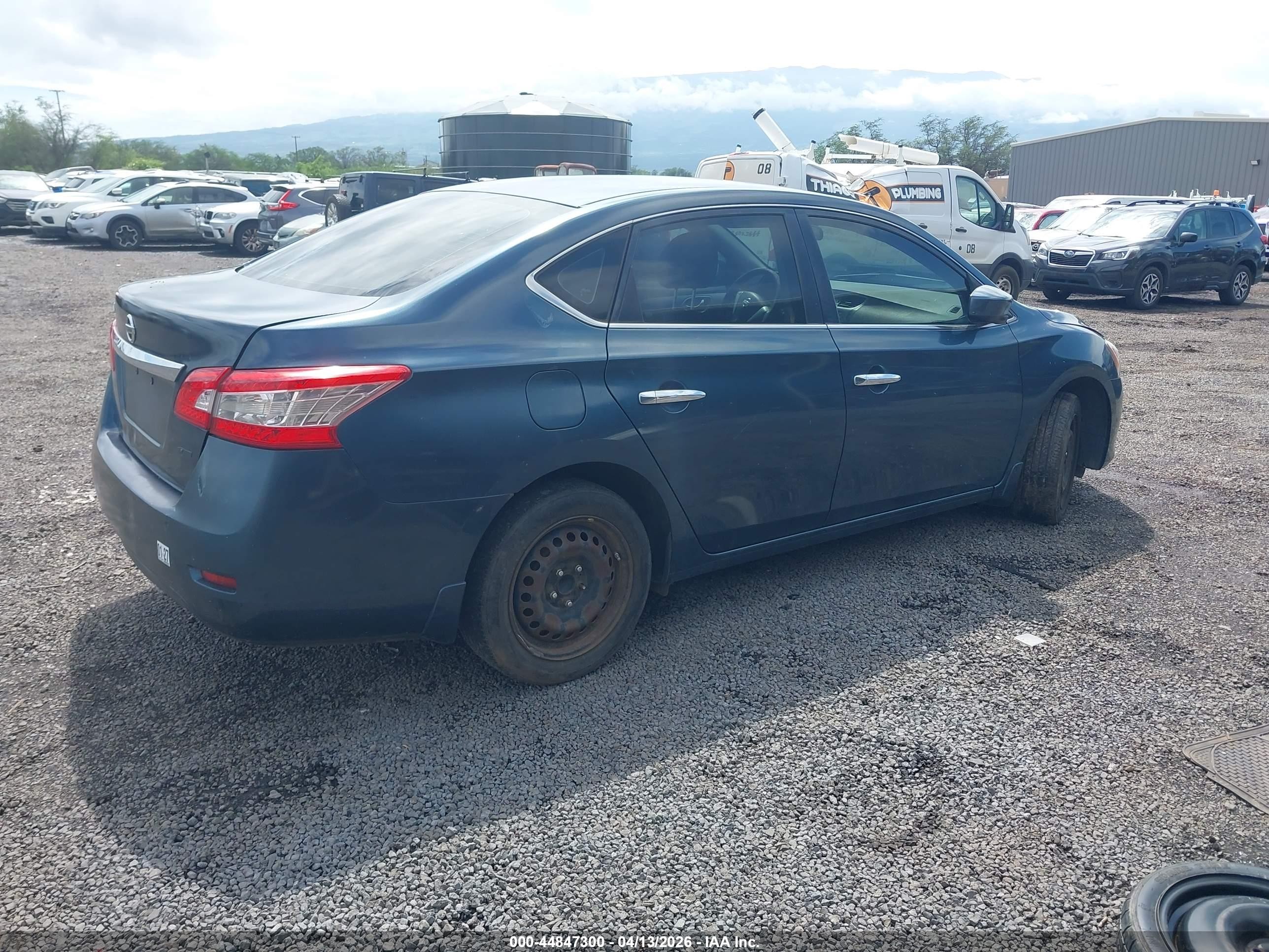 2014 Nissan Sentra S Blue vin: 3N1AB7AP6EY302752